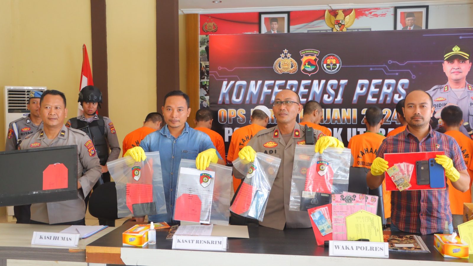 Ops Jaran Rinjani 2024 Geret 14 Tersangka di Lombok Utara