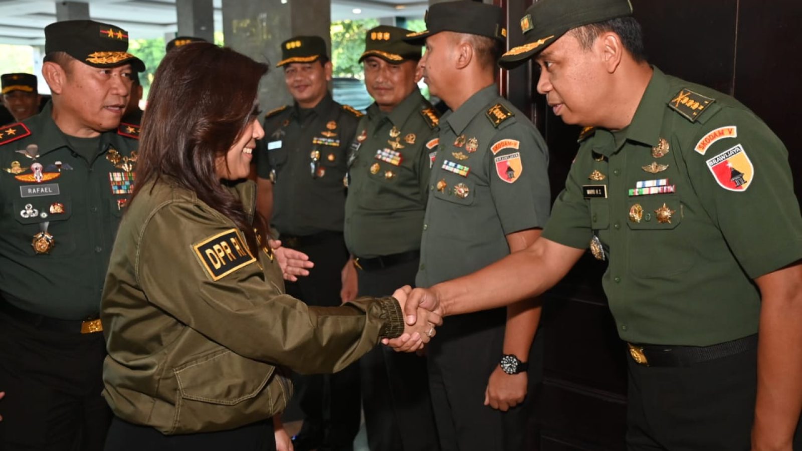 Pangdam Mayjen TNI Rafael Sambut Kunjungan Kerja Ketua Komisi I DPR RI