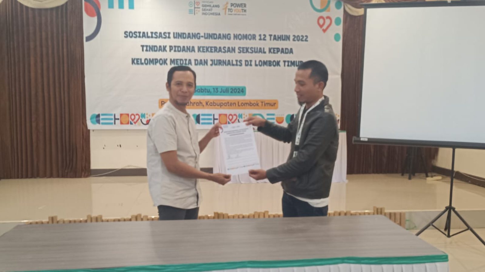 YGSI Gandeng Insan Pers Lombok Timur Sosialisasi UU TPKS