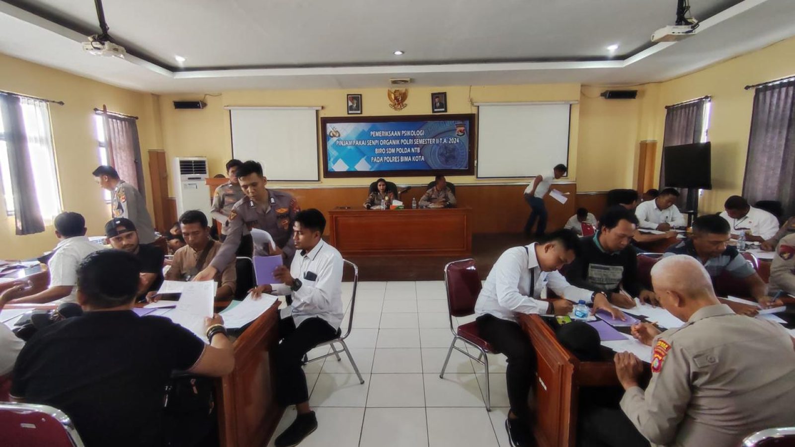 Personel Polres Bima Pemegang Senpi Dites Psikologi