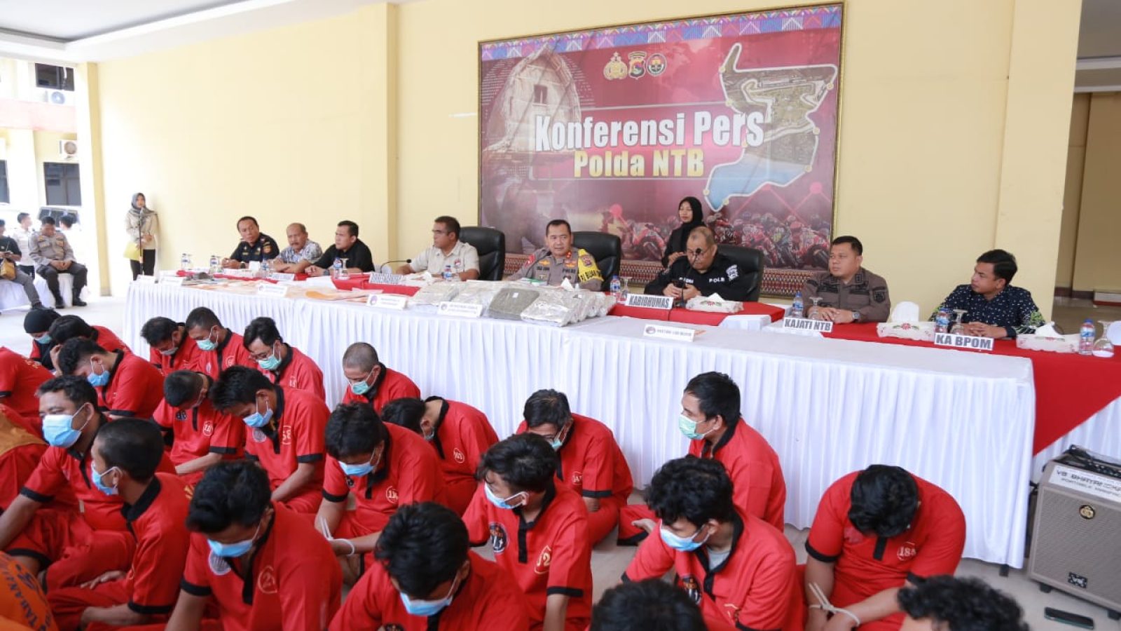 Polres Loteng Amankan 891, 12 Gram Sabu dan 14 Tersangka Selama Operasi Antik Rinjani 2024