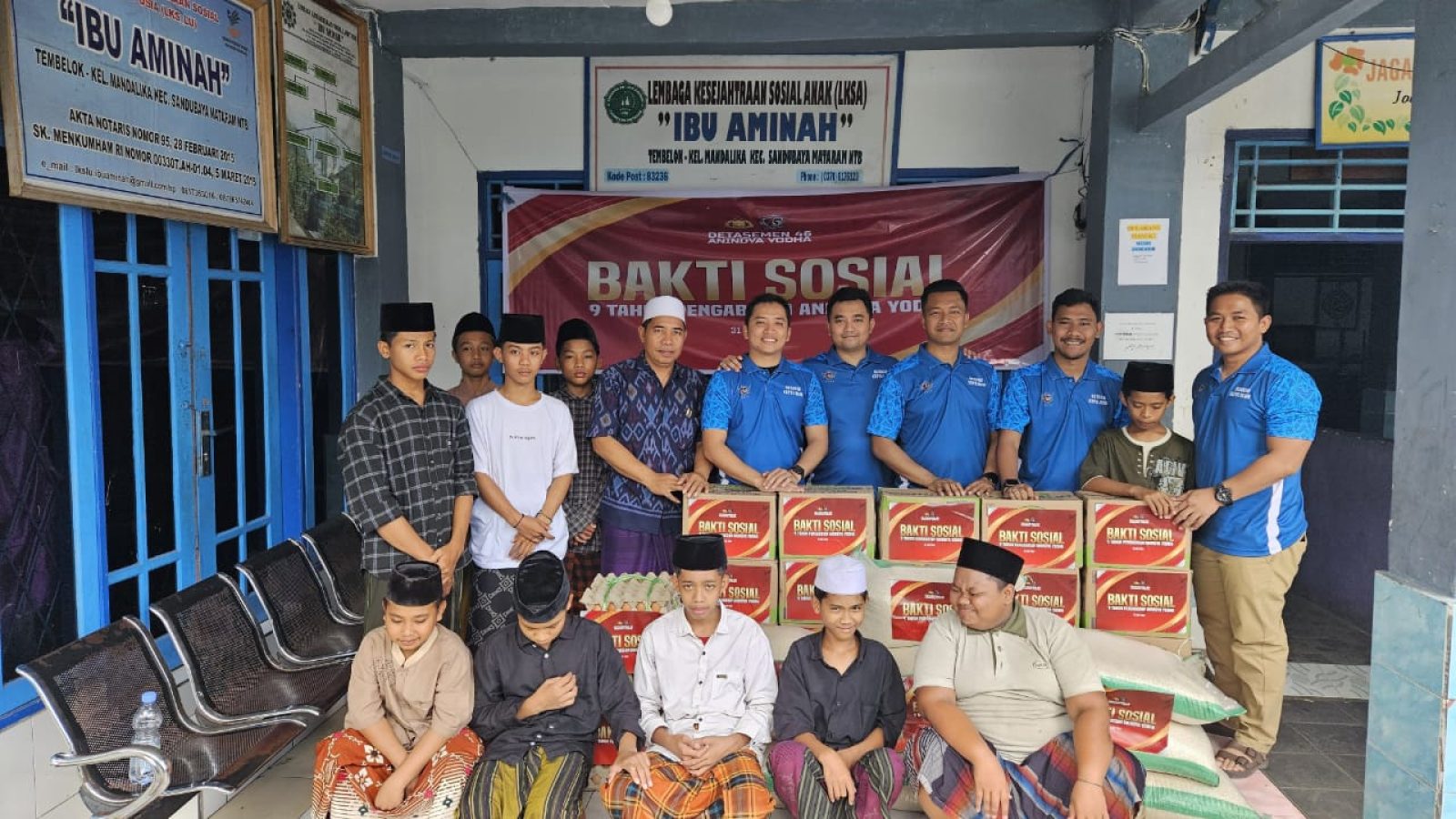 Alumni Akpol 2015 Batalyon Anindya Yodha Polda NTB Santuni Anak Yatim