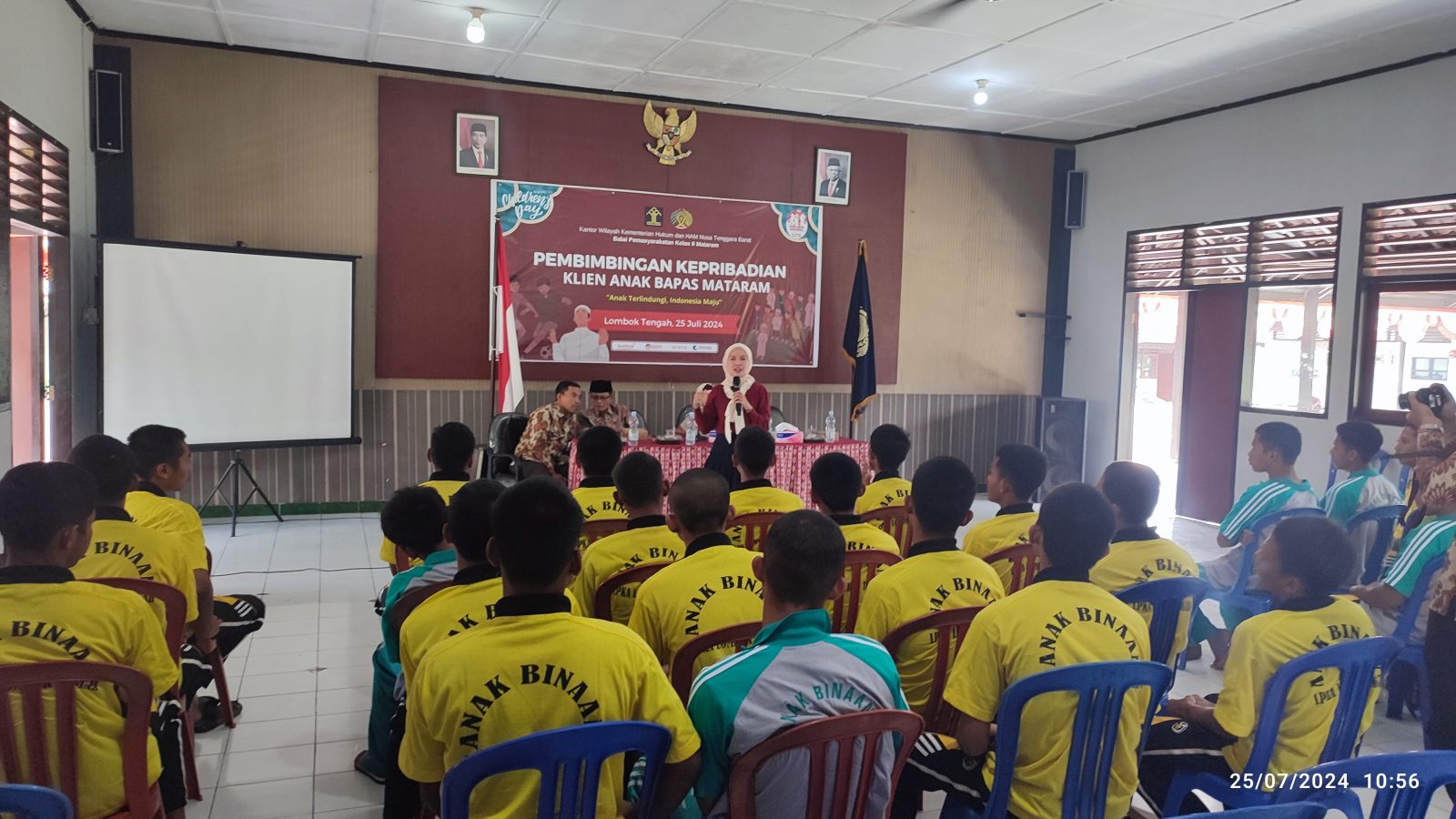Klien Anak Bapas Mataram Bergembira Sambut Hari Anak Nasional