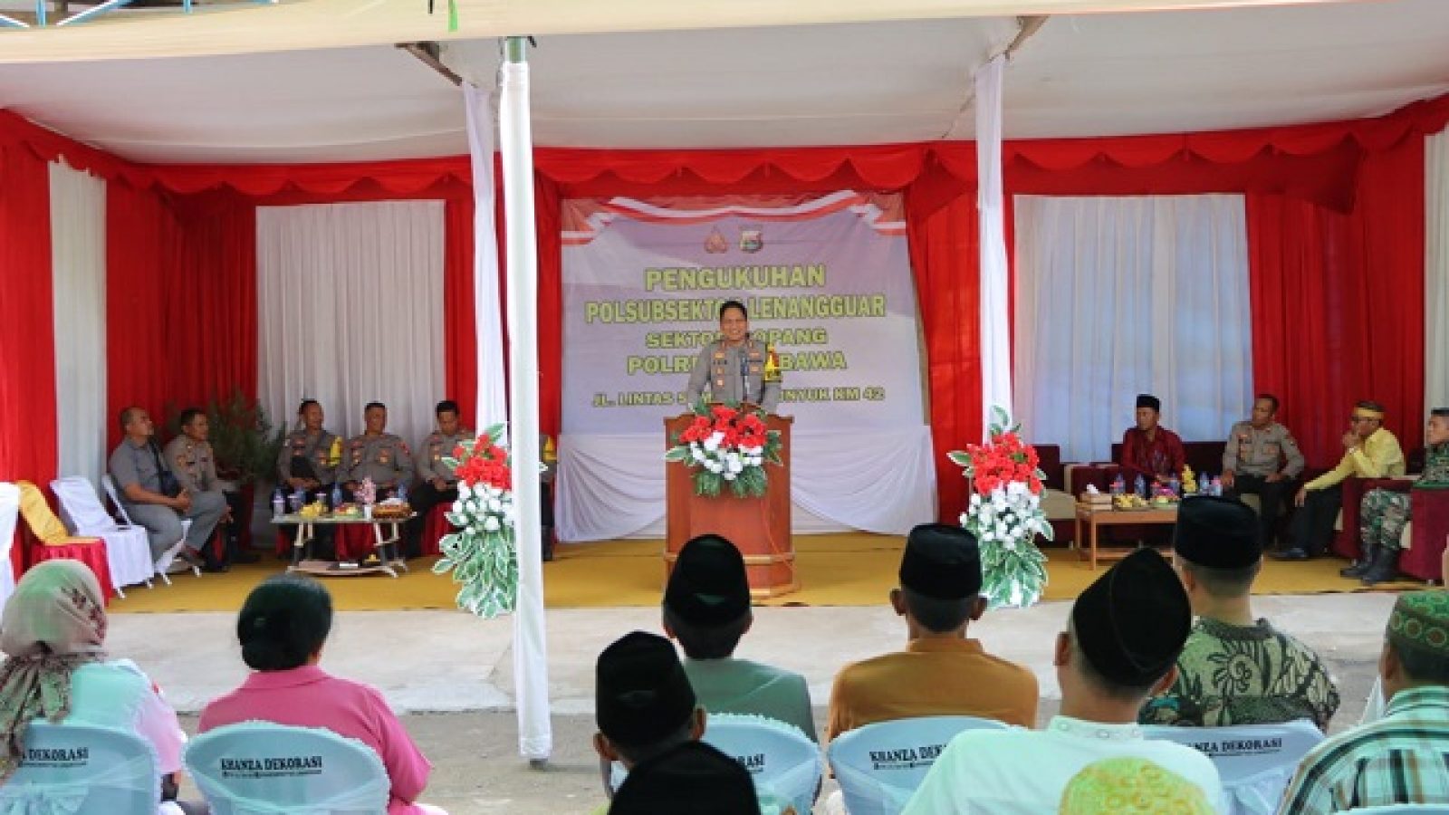 Kapolres Sumbawa Resmikan Pengukuhan Polsubsektor Lenangguar