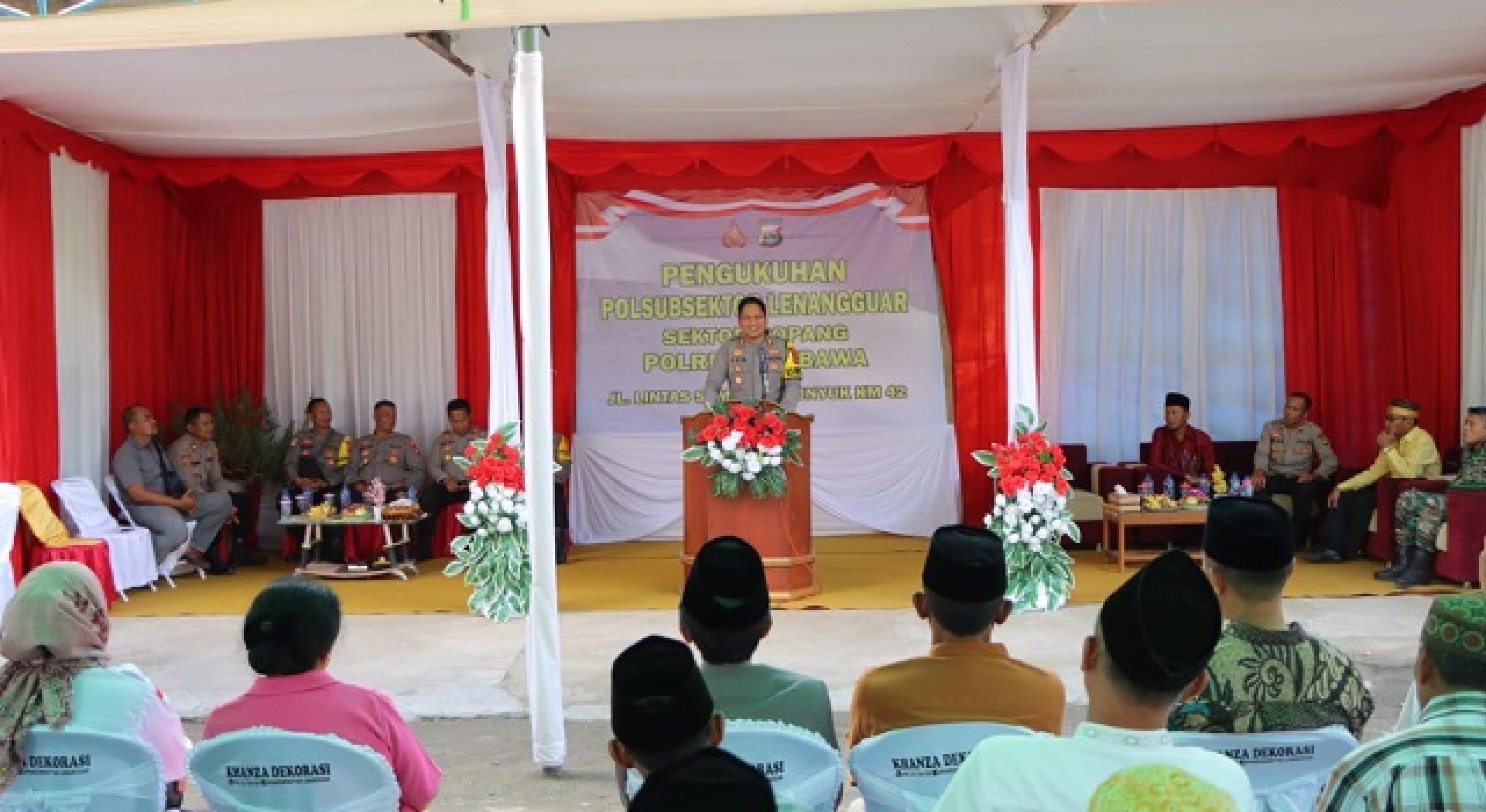Kapolres Sumbawa Resmikan Pengukuhan Polsubsektor Lenangguar