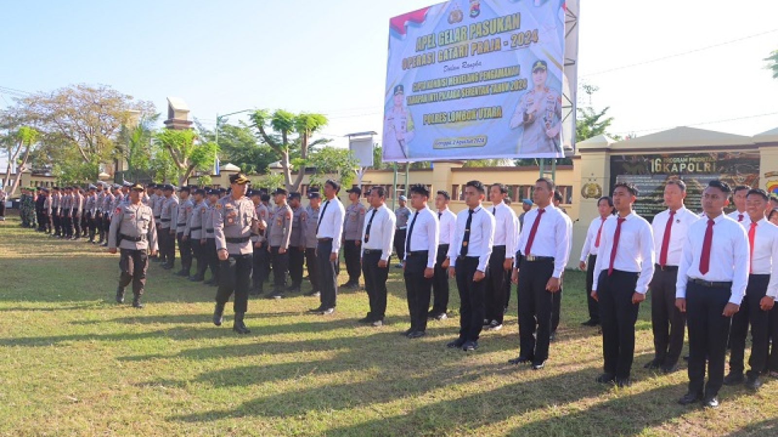 Mulai 3  hingga 23 Agustus Operasi Gatari Praja 2024, Langkah Polres Lombok Utara Amankan Pilkada