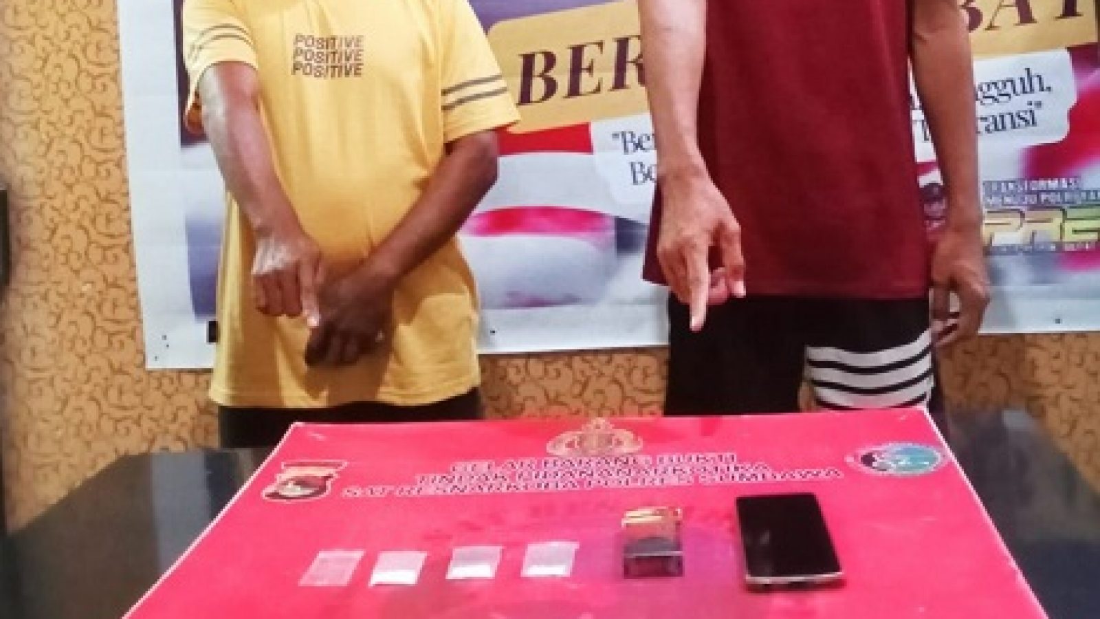 Satresnarkoba Polres Sumbawa Amankan 2 Terduga Pelaku Penyalagunaan Narkotika di Lopok