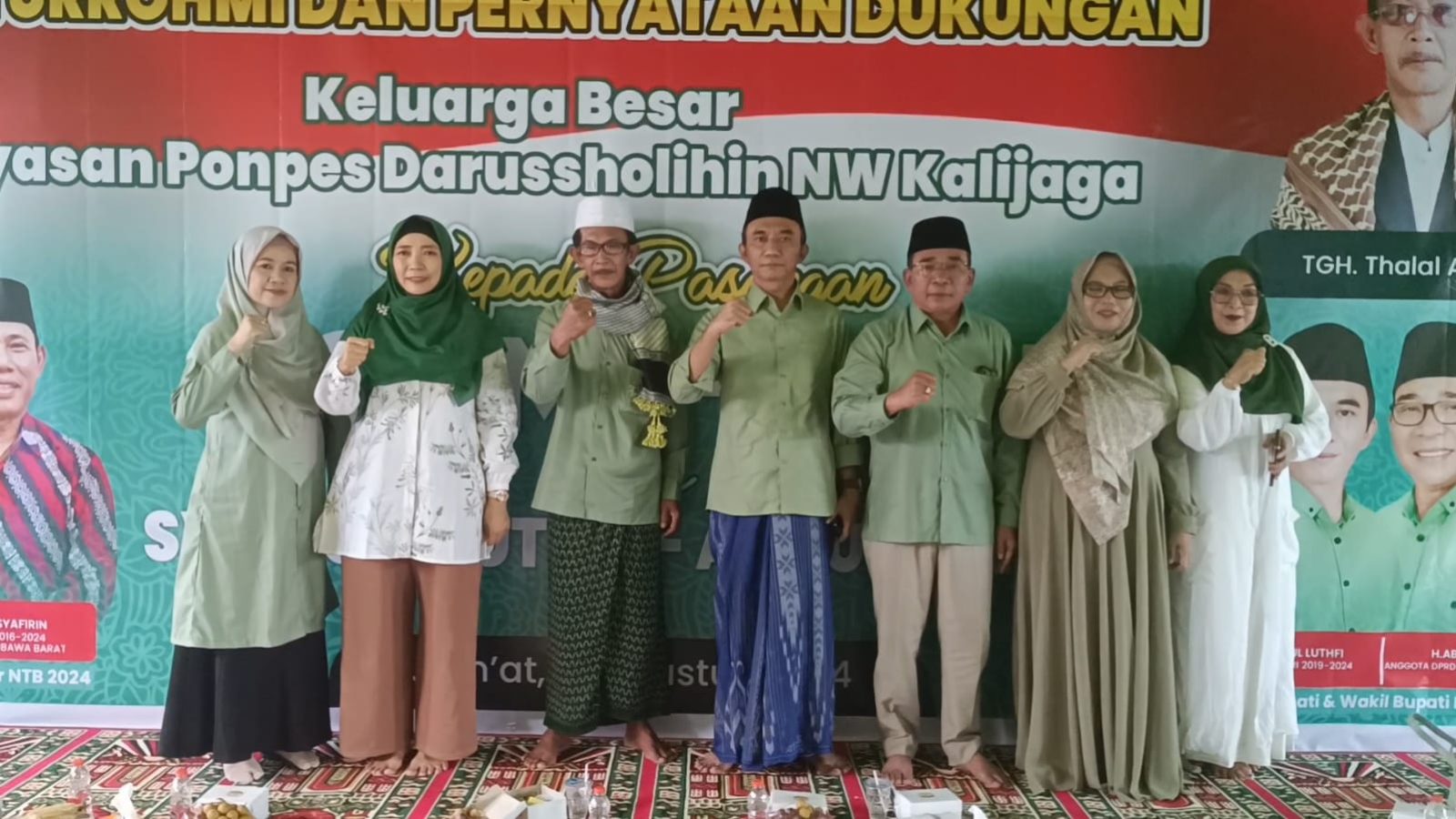 Rohmi-Firin Didukung Keluarga Besar Ponpes Darussholihin NW Kalijaga 