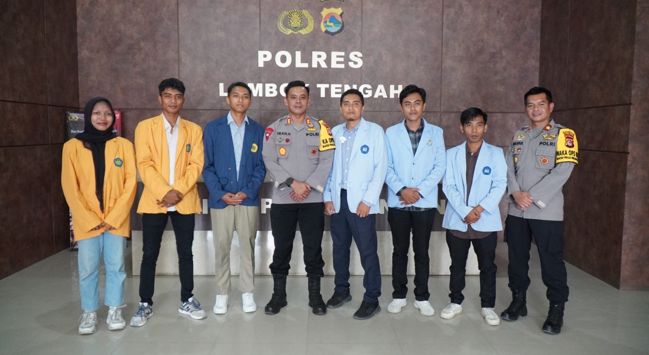 Polres Loteng Bersama Mahasiswa Siap Wujudkan Pilkada Damai 2024