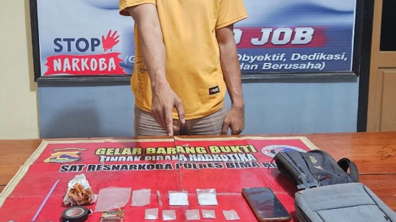 Tak Berkutik Digerebek, Pengedar Sabu Disergap Tim Opsnal Sat Narkoba Polres Bima Kota