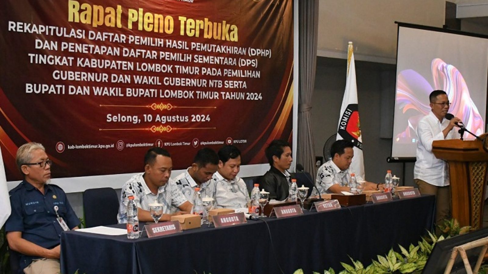 Pj Bupati Lotim : Sukses Pilkada Ditentukan Kesuksesan Setiap Tahapannya