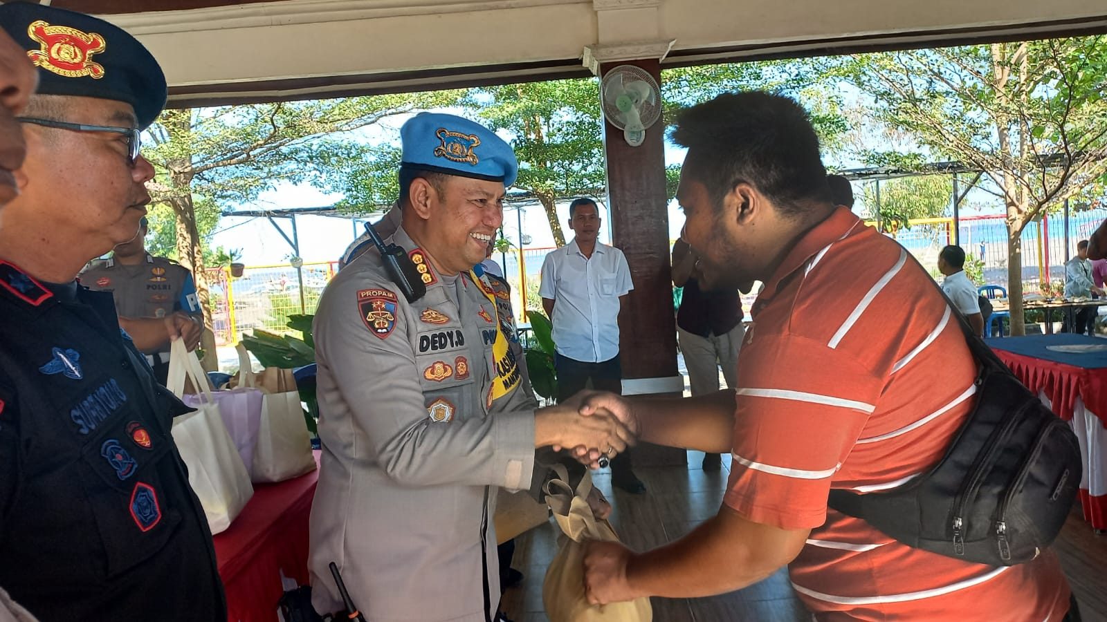 Komunitas Ojol pun Kena Cooling System Brimob Polda NTB 