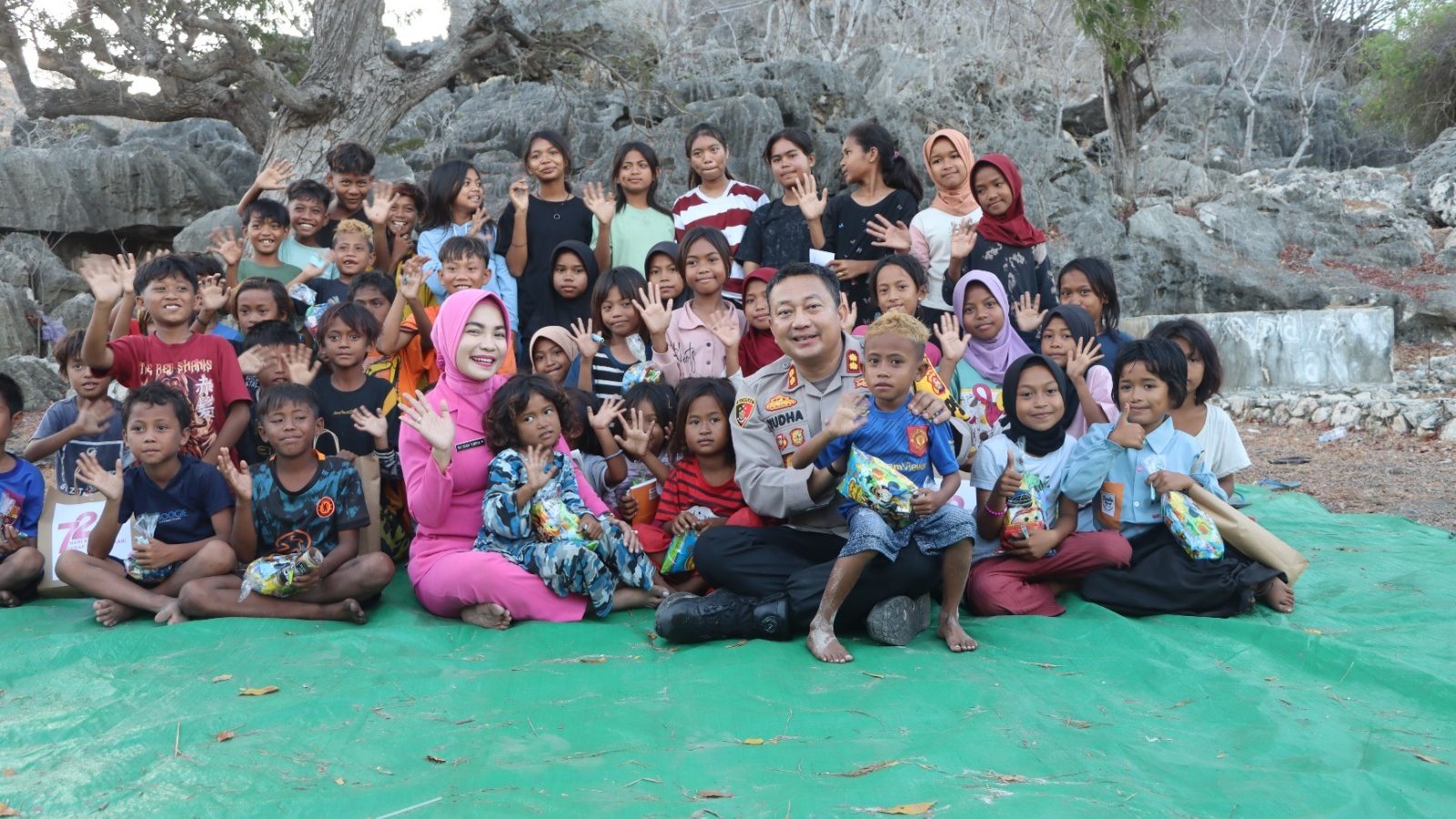 Kunjungi Bajo Pulo, Kapolres Bima Kota Disambut Hangat