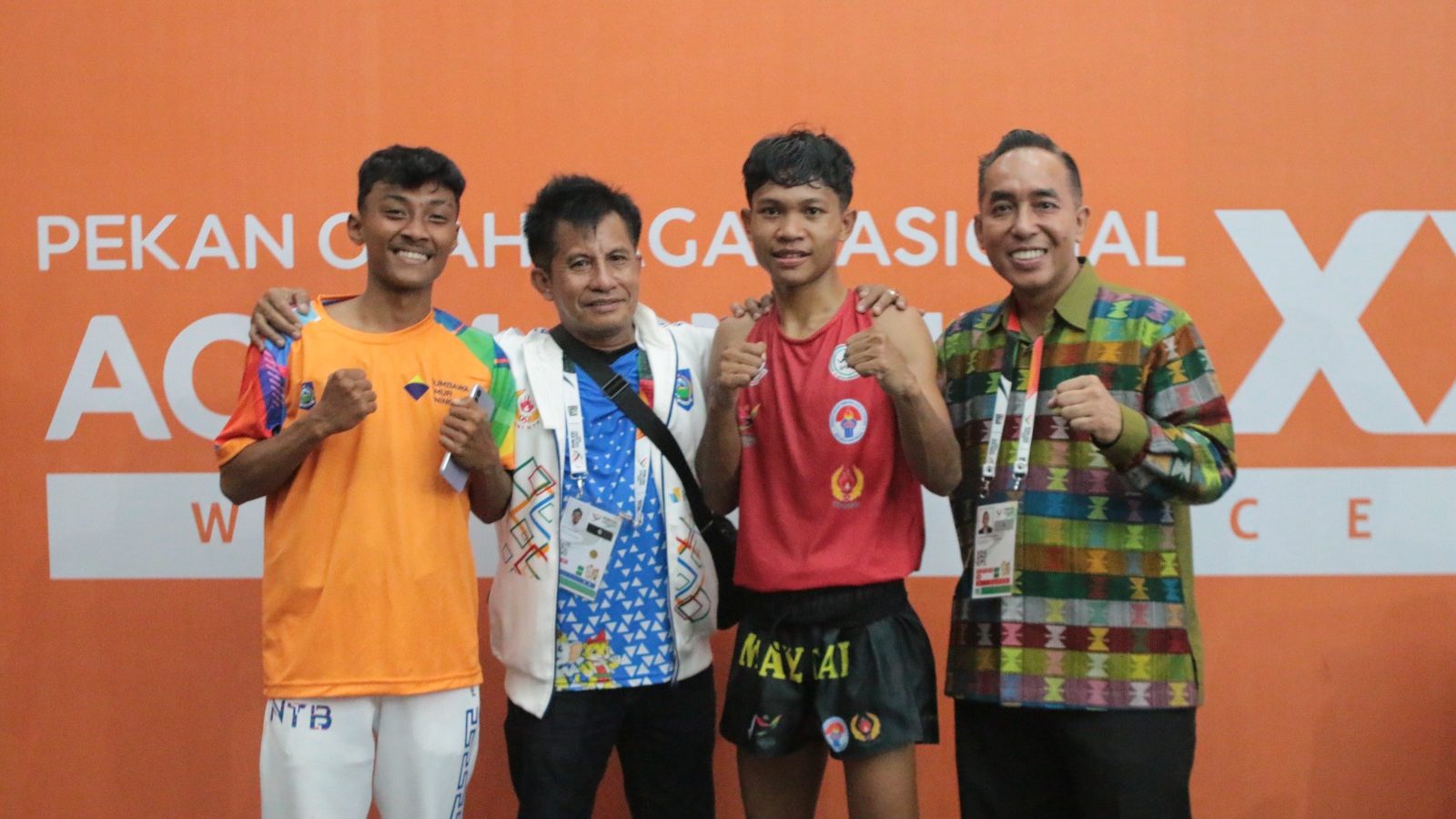 Muaythai NTB Loloskan Tiga Atlet Ke Final PON XXI