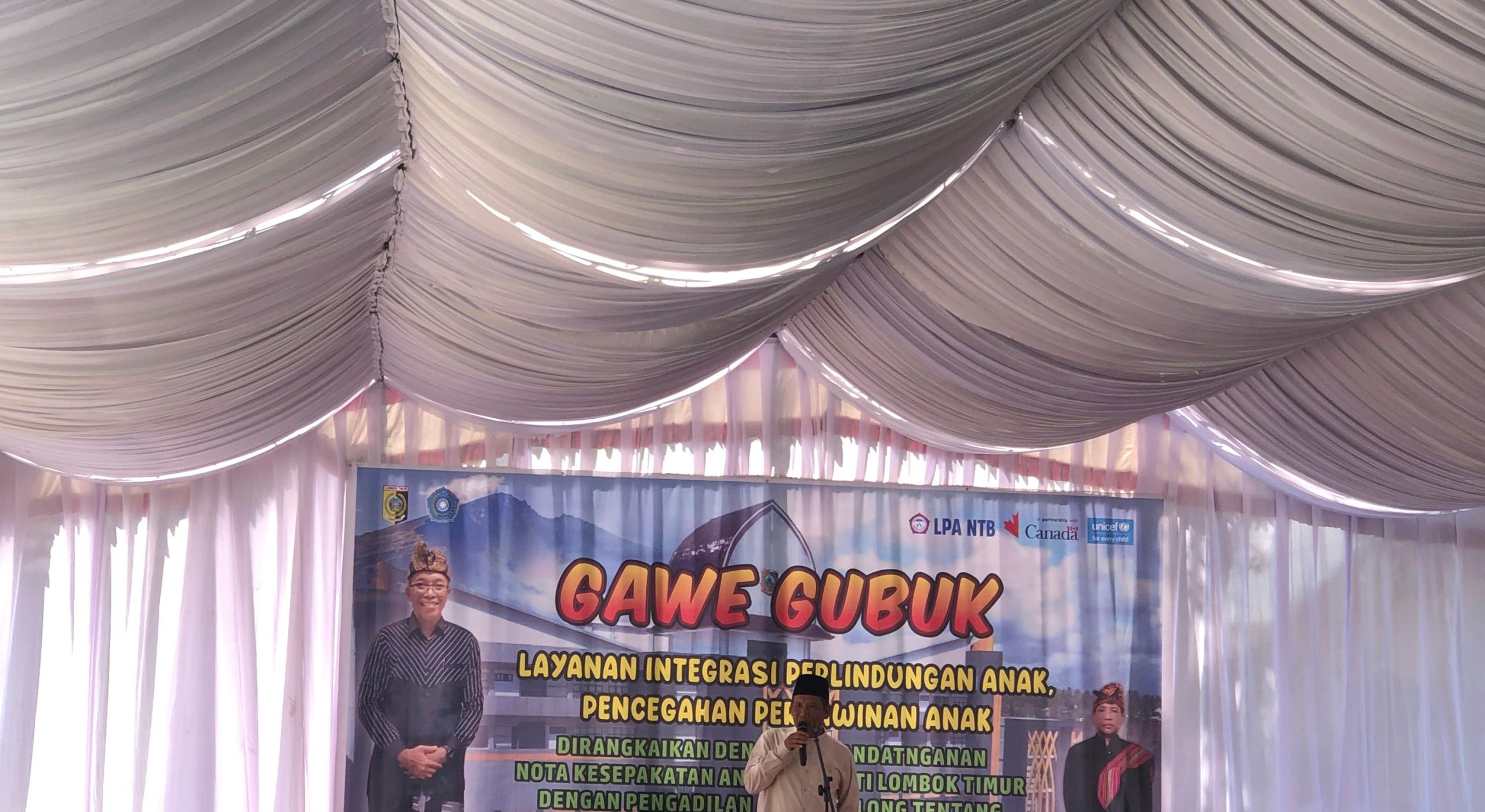 Gawe Gubuk Desa Jurit Diwarnai MoU Sinergitas Perlindungan Hukum terhadap Anak