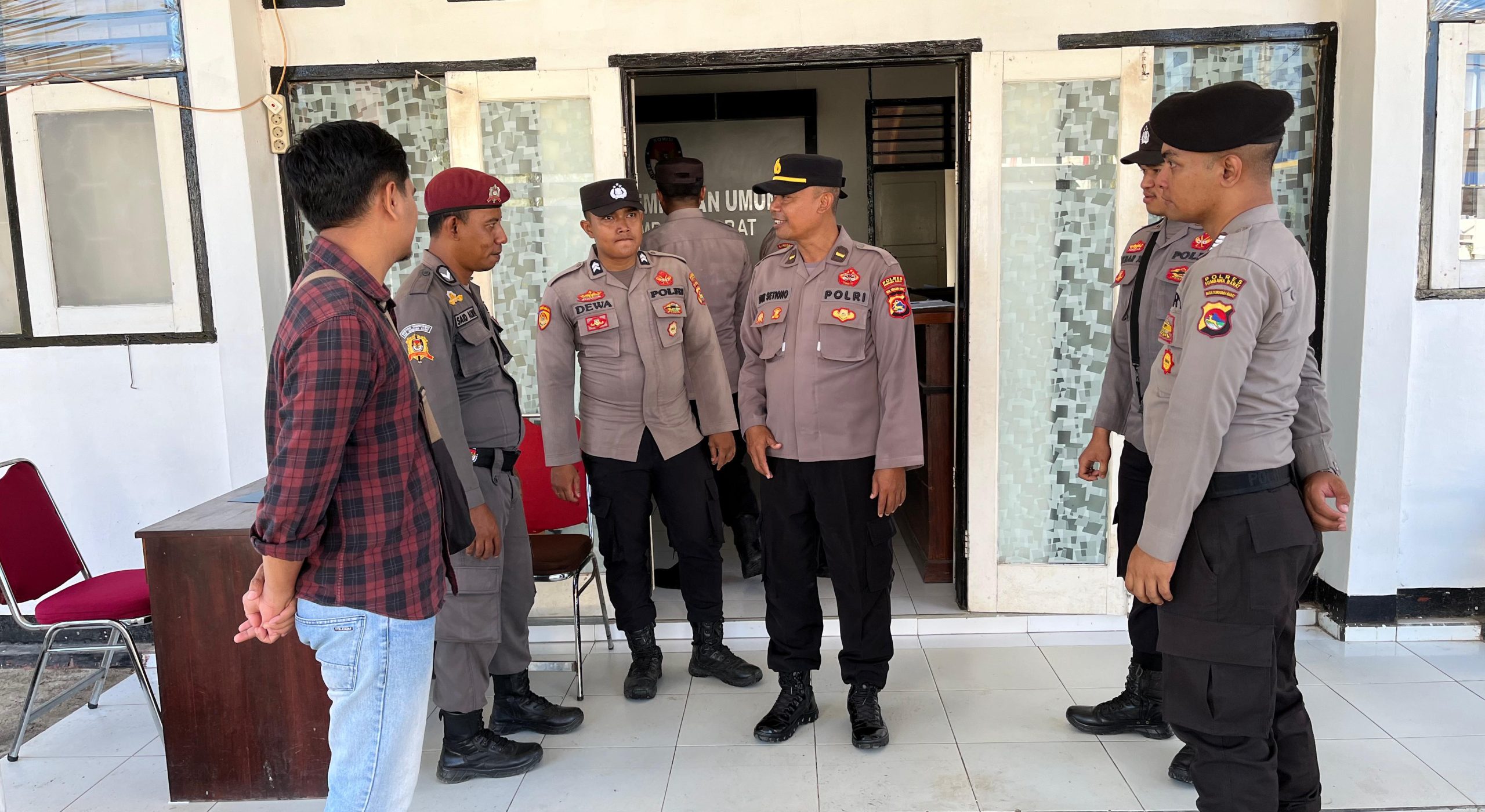 Polres Sumbawa Barat Pastikan KPU dan Bawaslu dalam Kondisi Aman