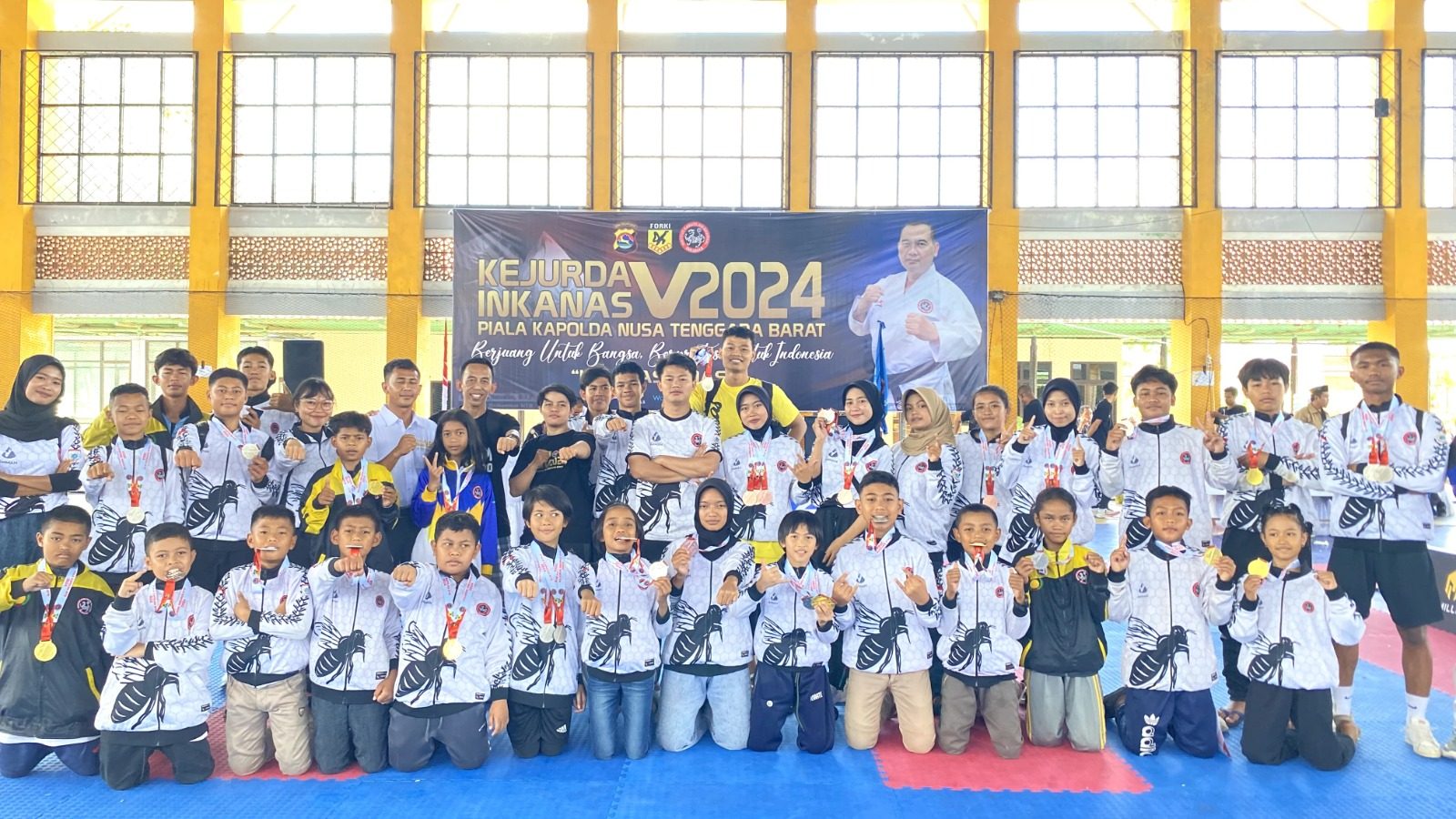 Kejurda Piala Kapolda, Atlet Inkanas Polres Sumbawa Barat Boyong 31 Medali