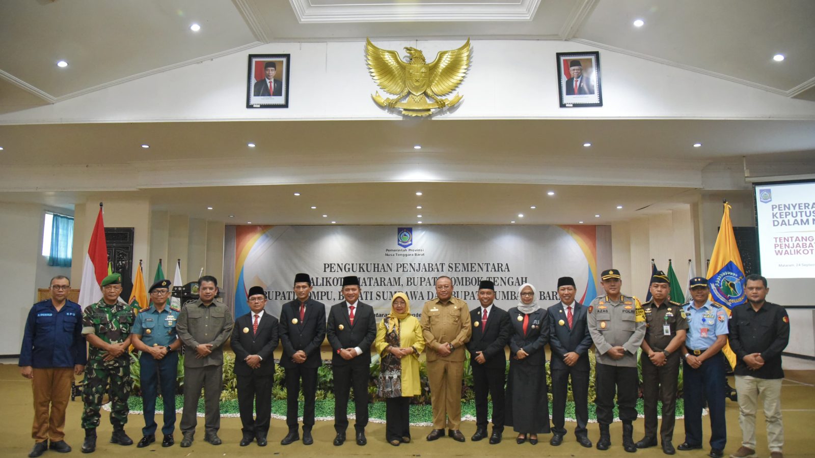 Pejabat Sementara Walikota dan Bupati  Dikukuhkan Pj Gubernur NTB