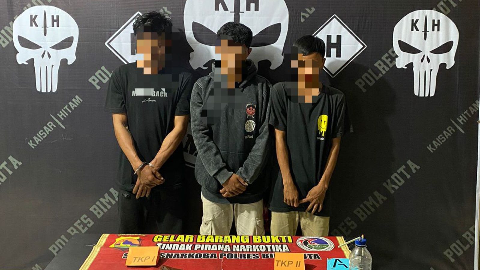 Kawanan Pengedar Sabu Diringkus Tim Kaisar Hitam Polres Bima Kota