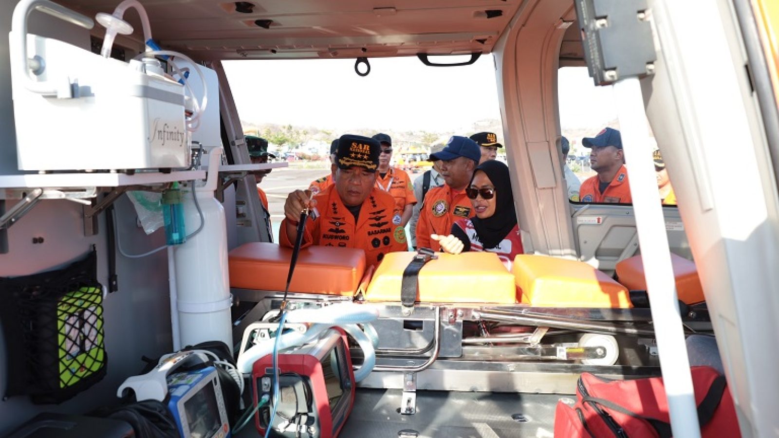 Pengamanan MotoGP 2024, Helikopter Basarnas Dilengkapi Peralatan Medis