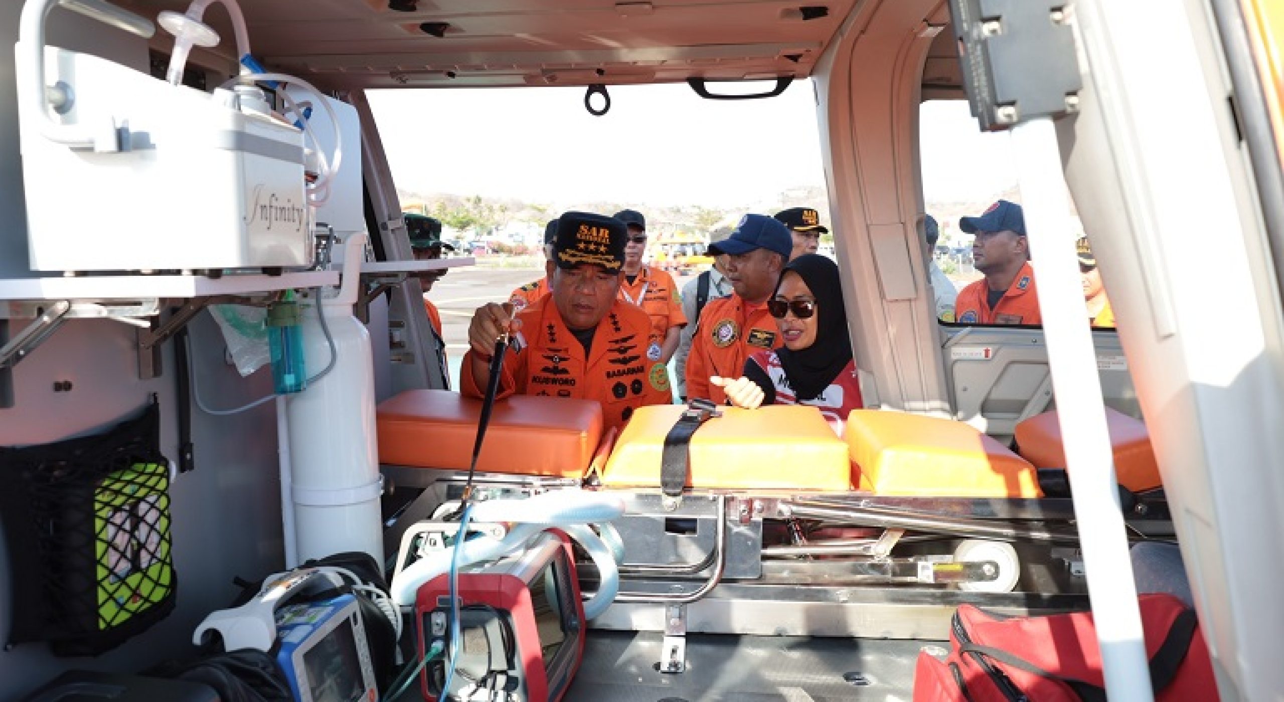 Pengamanan MotoGP 2024, Helikopter Basarnas Dilengkapi Peralatan Medis