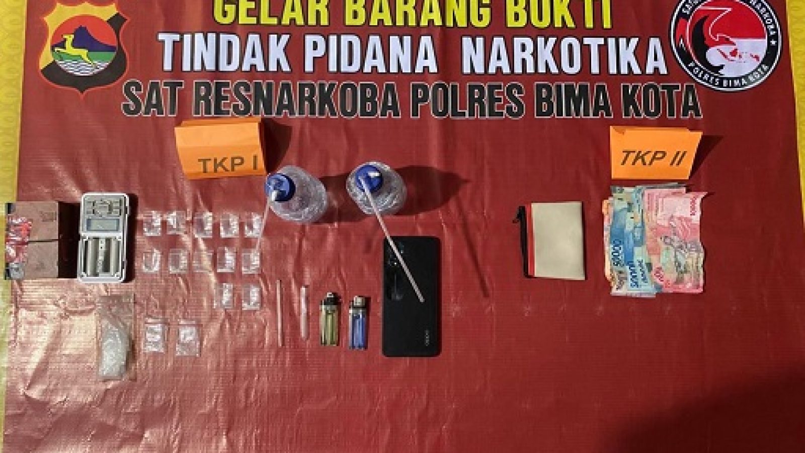 Tim Kaisar Hitam Polres Bima Kota Bekuk Pengedar Sabu