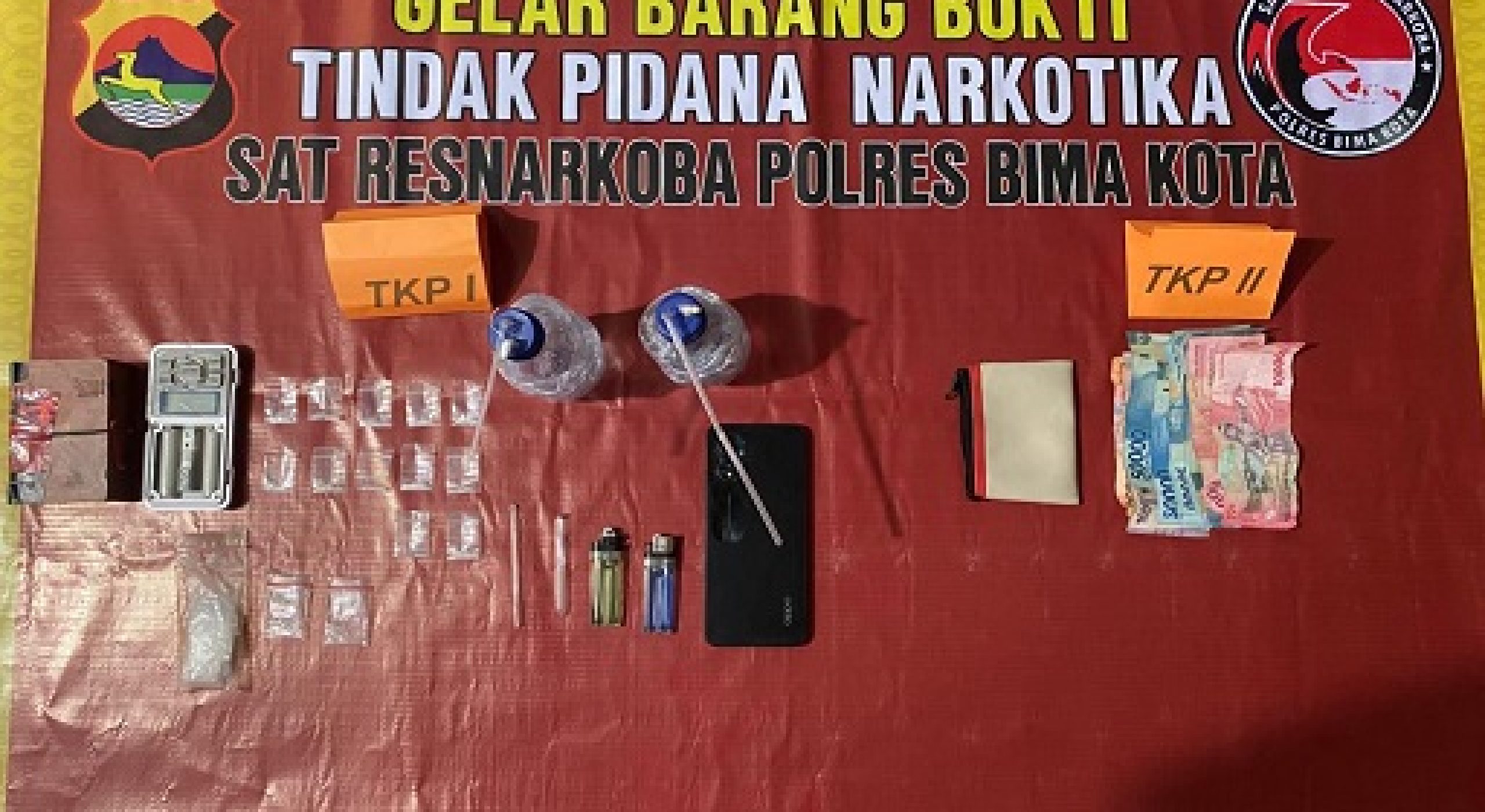 Tim Kaisar Hitam Polres Bima Kota Bekuk Pengedar Sabu