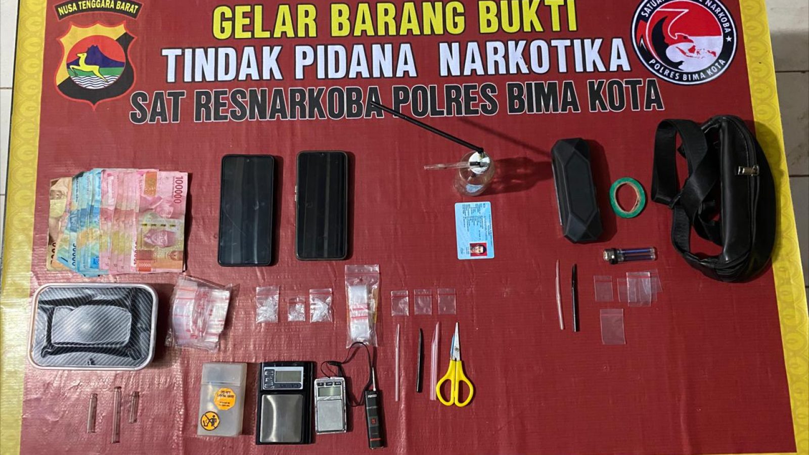 Honorer dari Kota Bima Ini Dibekuk Tim Kaisar Hitam karena Edarkan Sabu