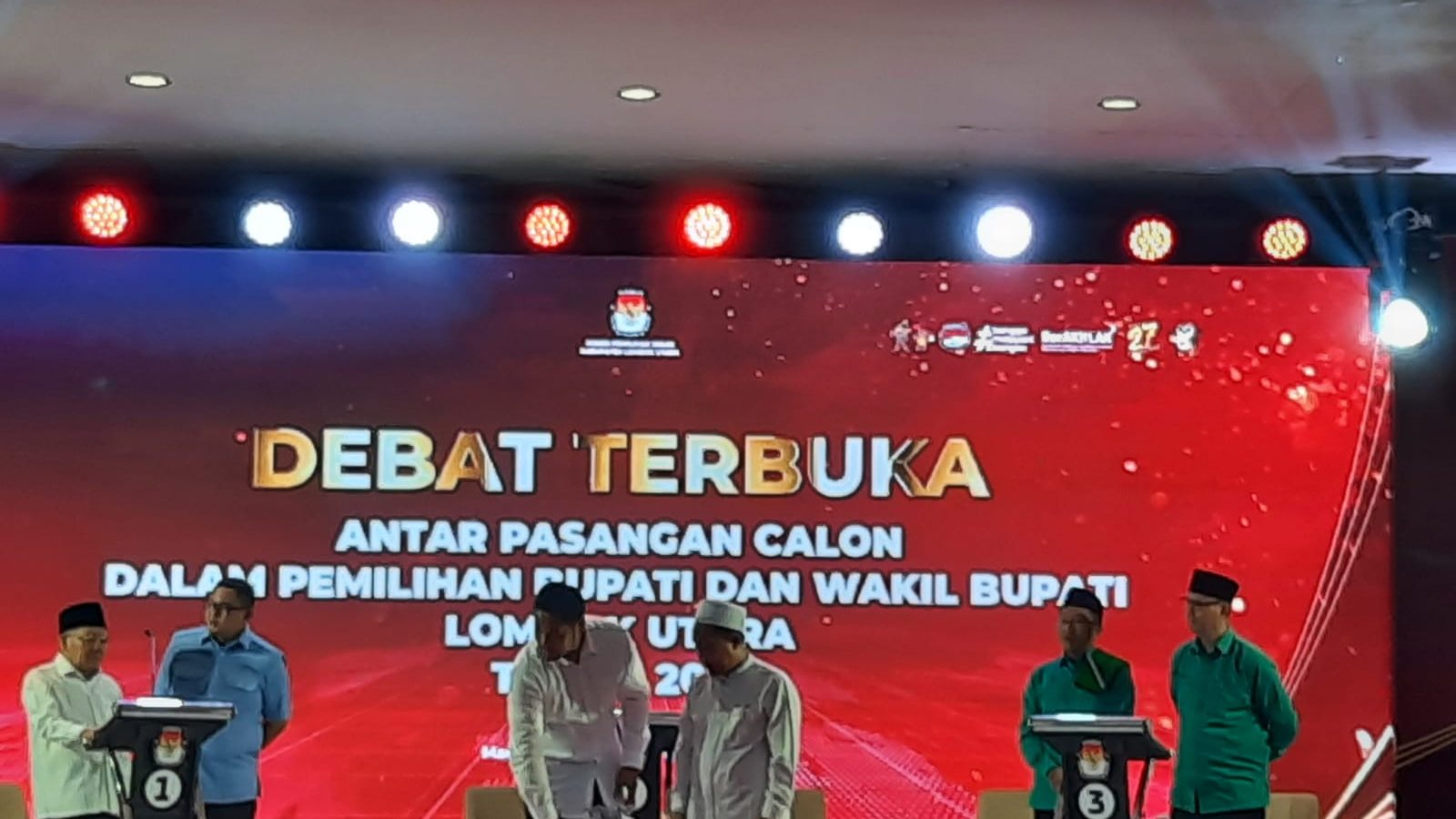Polres Lombok Utara Amankan Debat Cakada