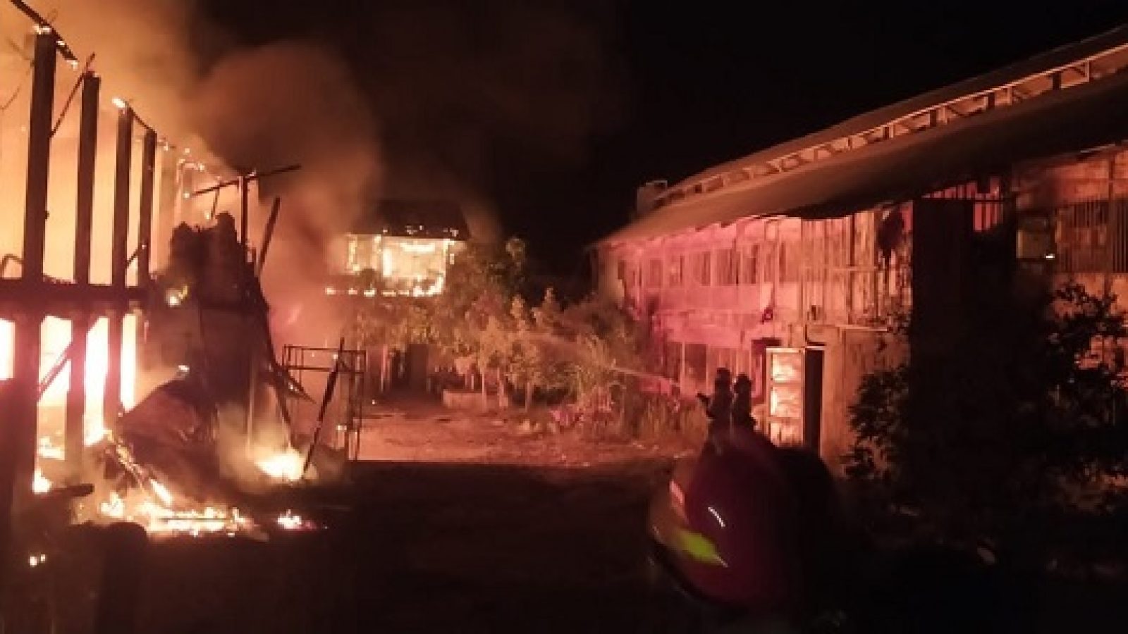 Kandang Ayam Terbakar di Suralaga,10 Ribu Ayam Mati Terpanggang 