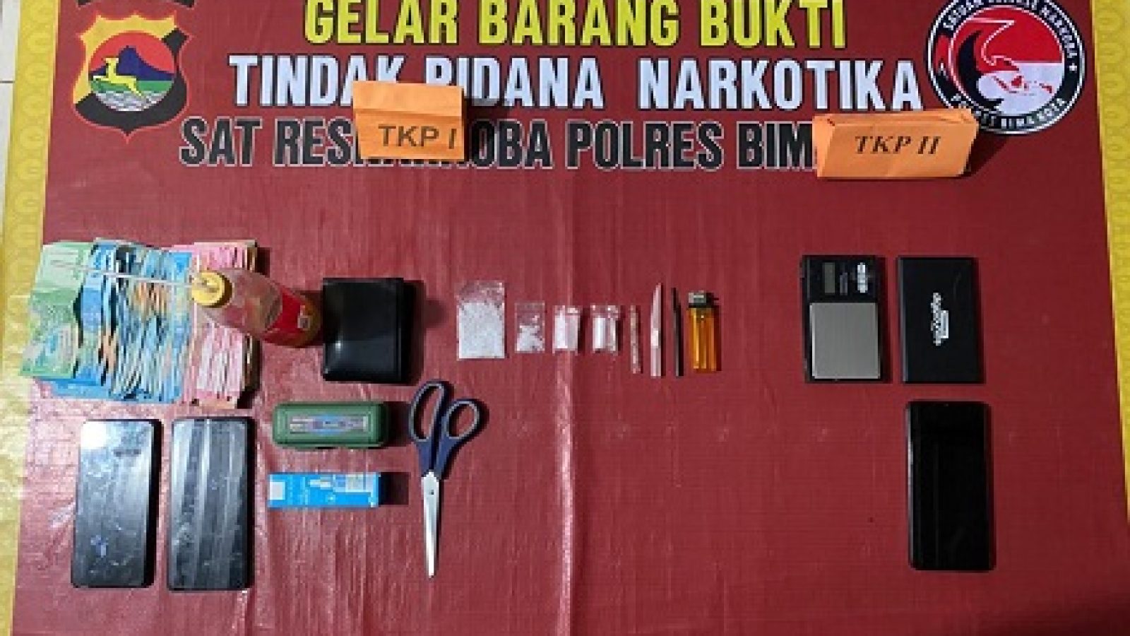 Kelompok Pengedar Sabu Tak Berkutik Digulung Tim Kaisar Hitam Polres Bima Kota 