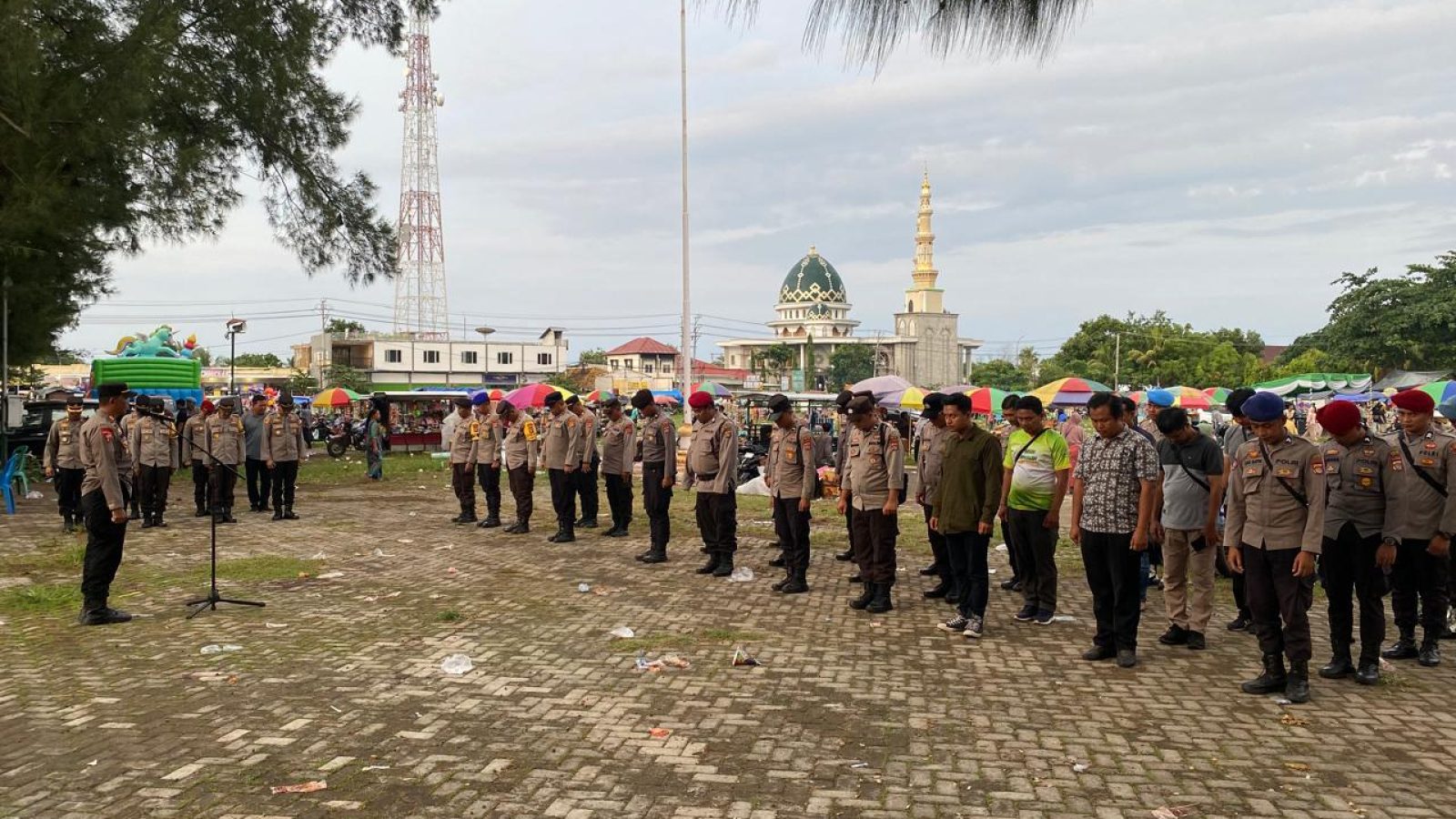 Sebanyak 215 Personil Polres Lombok Utara Dikerahkan Amankan Kampanye Akbar