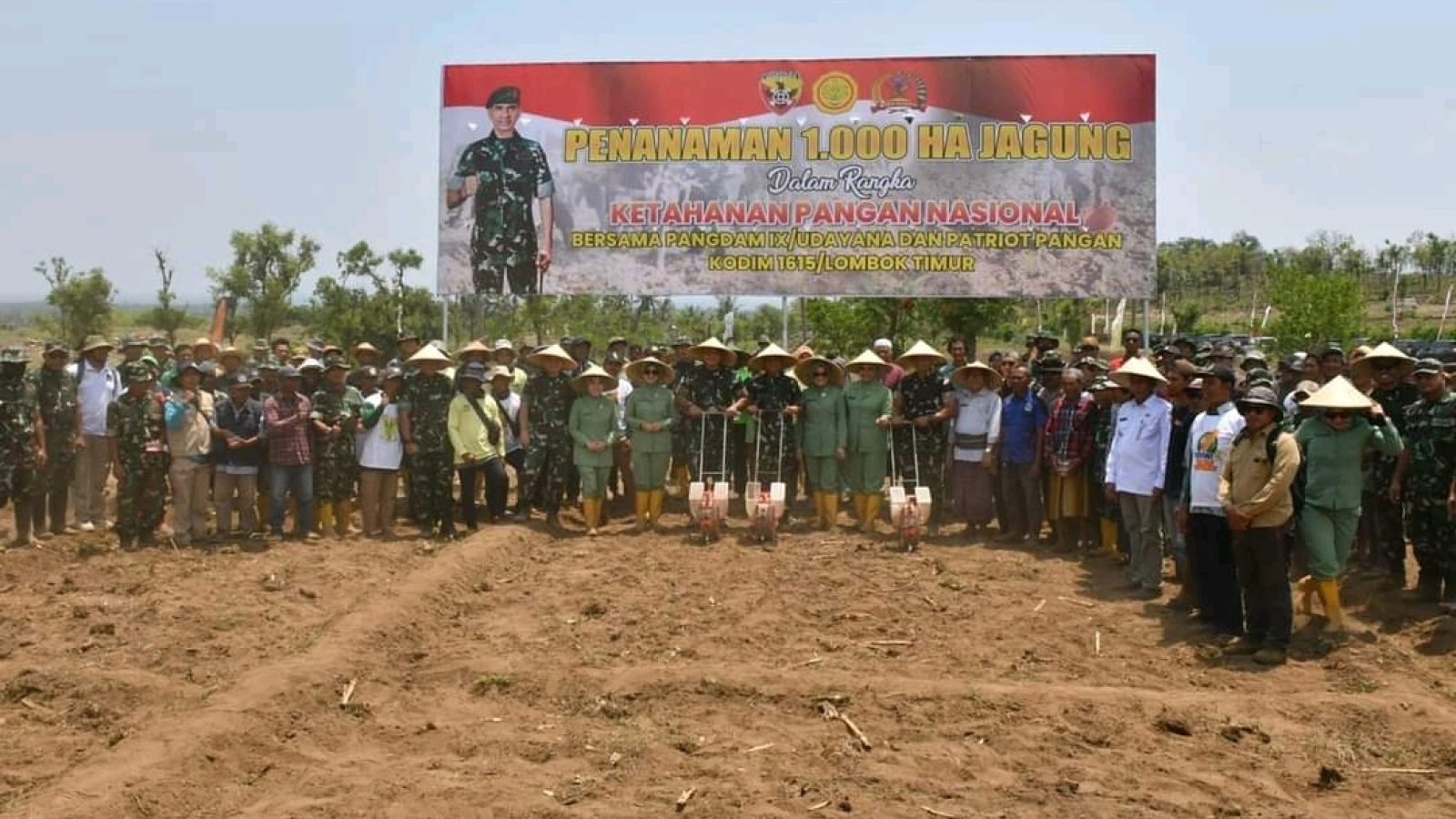 Penanaman 1.000 Ha Lahan Jagung, Sekda Lotim Apresiasi Pangdam IX Udayana