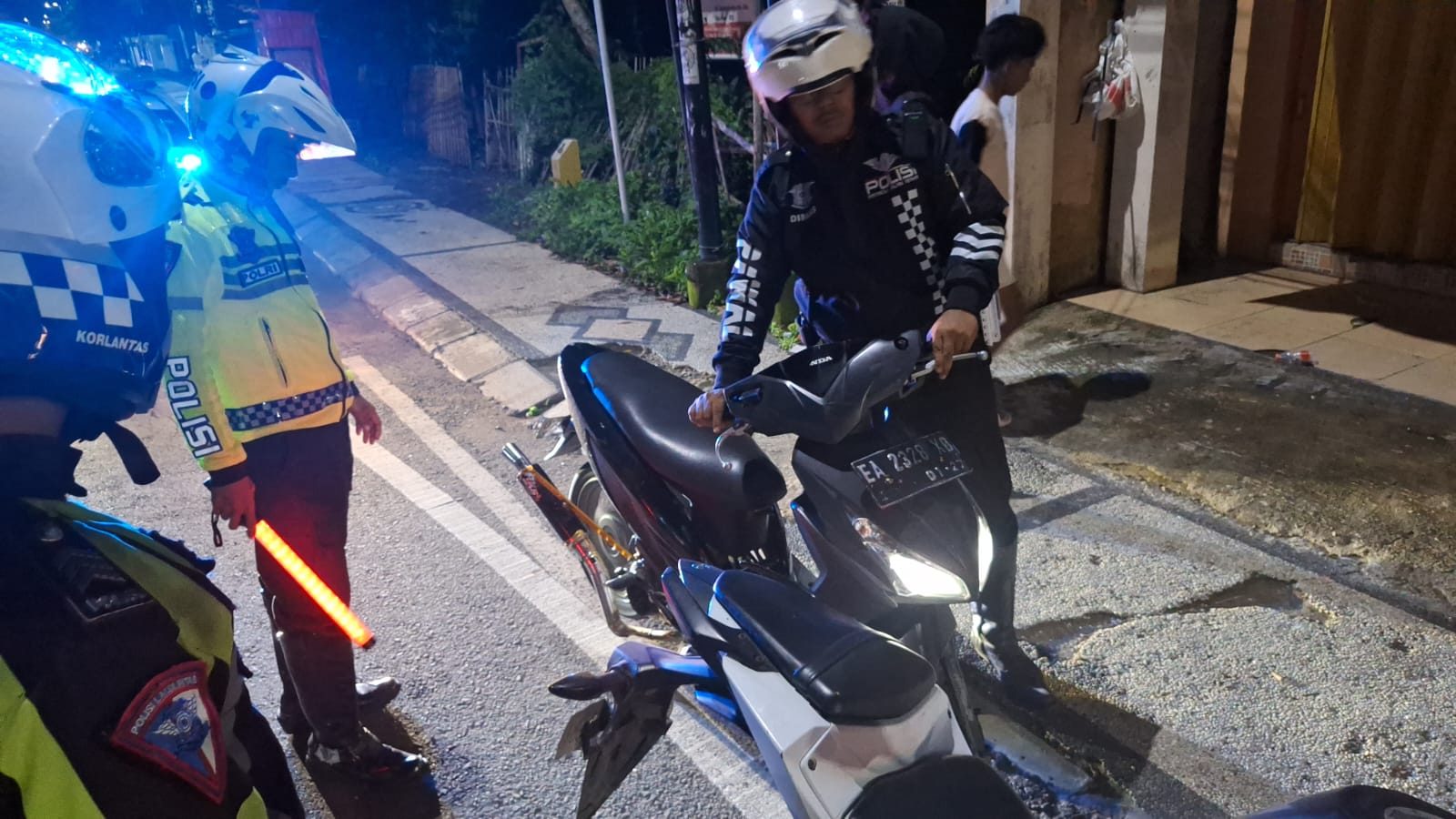 Kendaraan Knalpot Brong Ditertibkan Sat Lantas Polres Bima Kota 