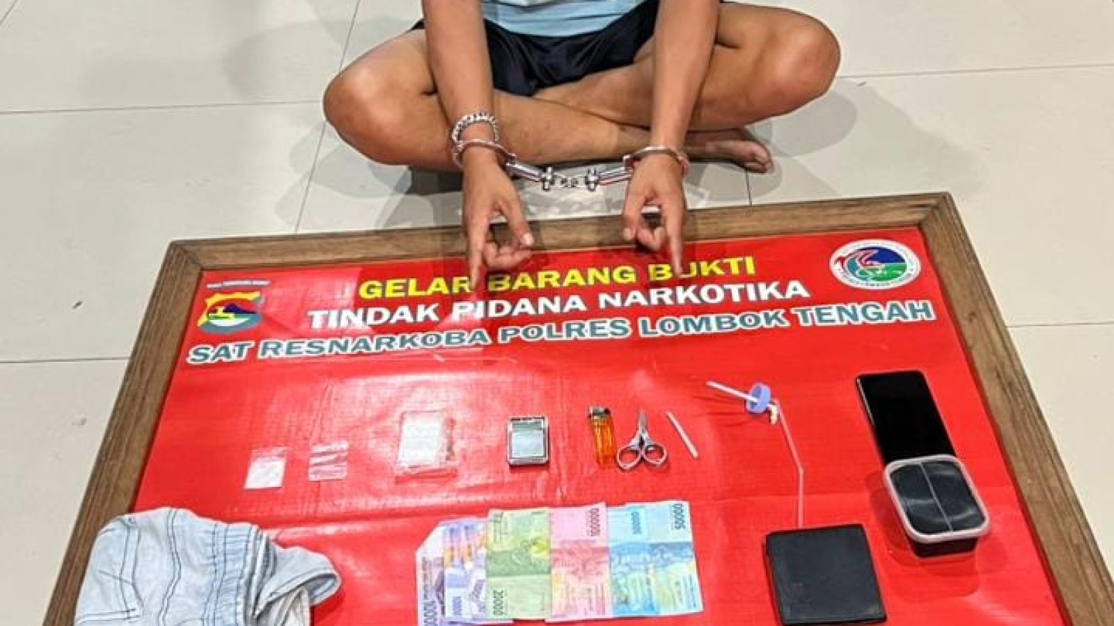 Tepergok Bawa Sabu, Seorang Pemuda Dimankan Sat Resnarkoba Polres Loteng.