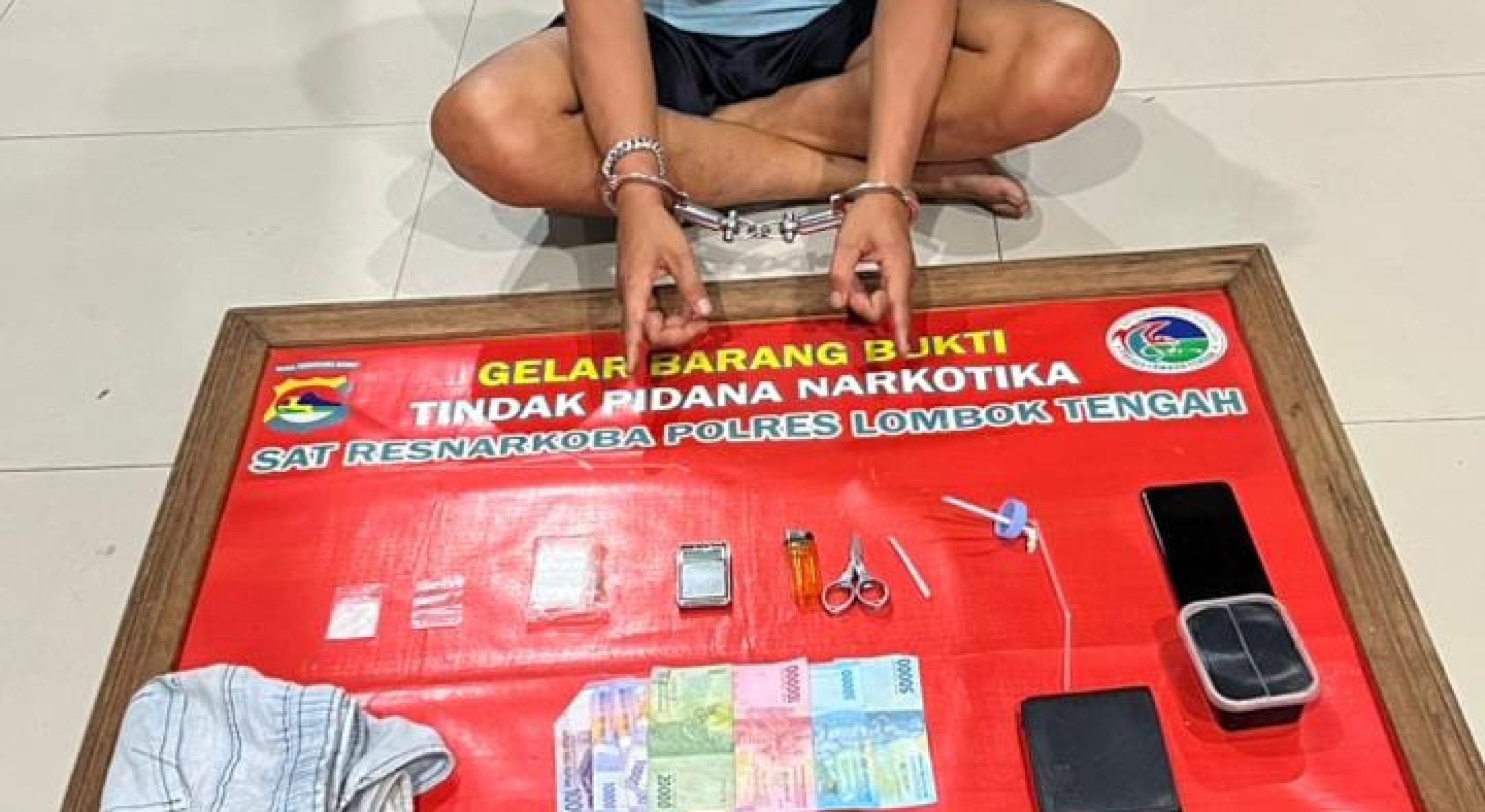 Tepergok Bawa Sabu, Seorang Pemuda Dimankan Sat Resnarkoba Polres Loteng.