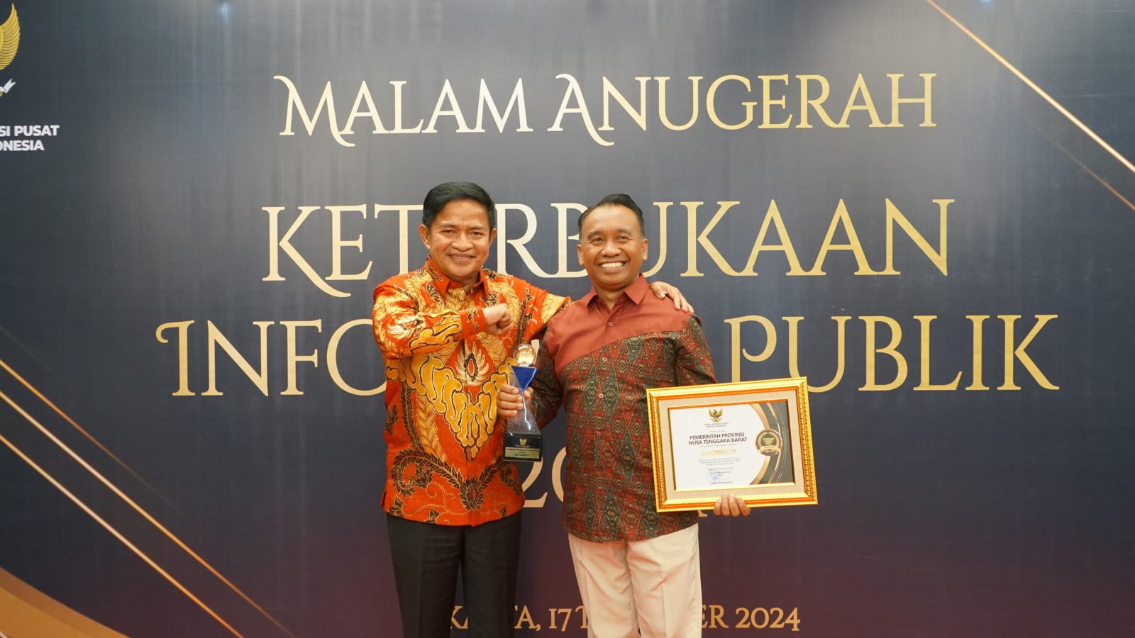 NTB Juara Anugerah Keterbukaan Informasi Publik