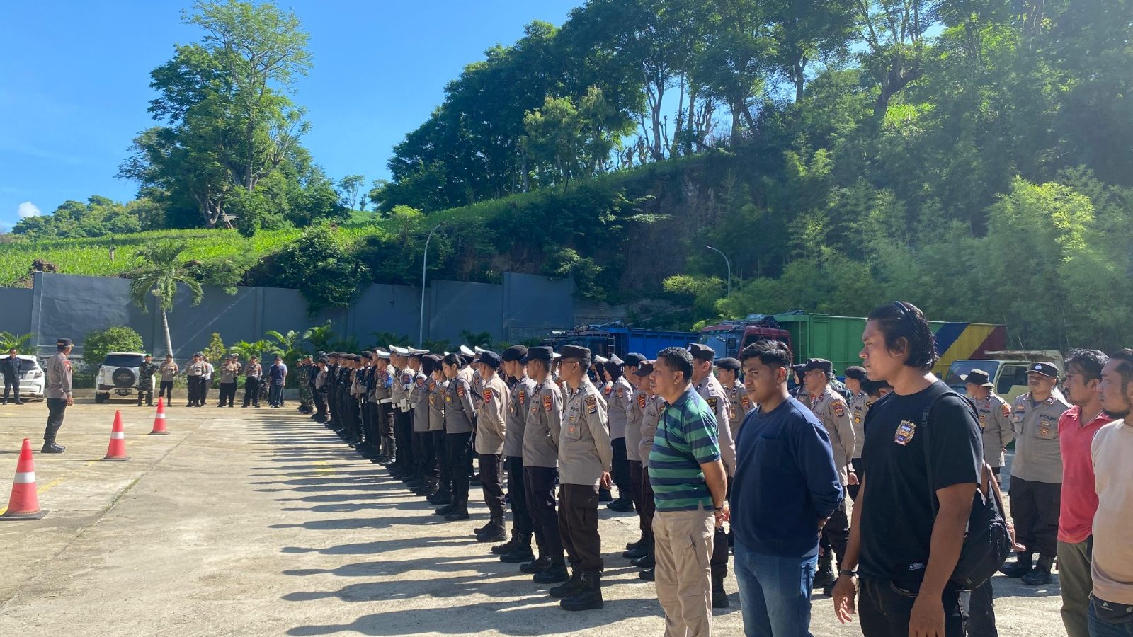 Polres Bima Kota Terjunkan 270 Personel Gabungan Amankan Penetapan Bupati Terpilih
