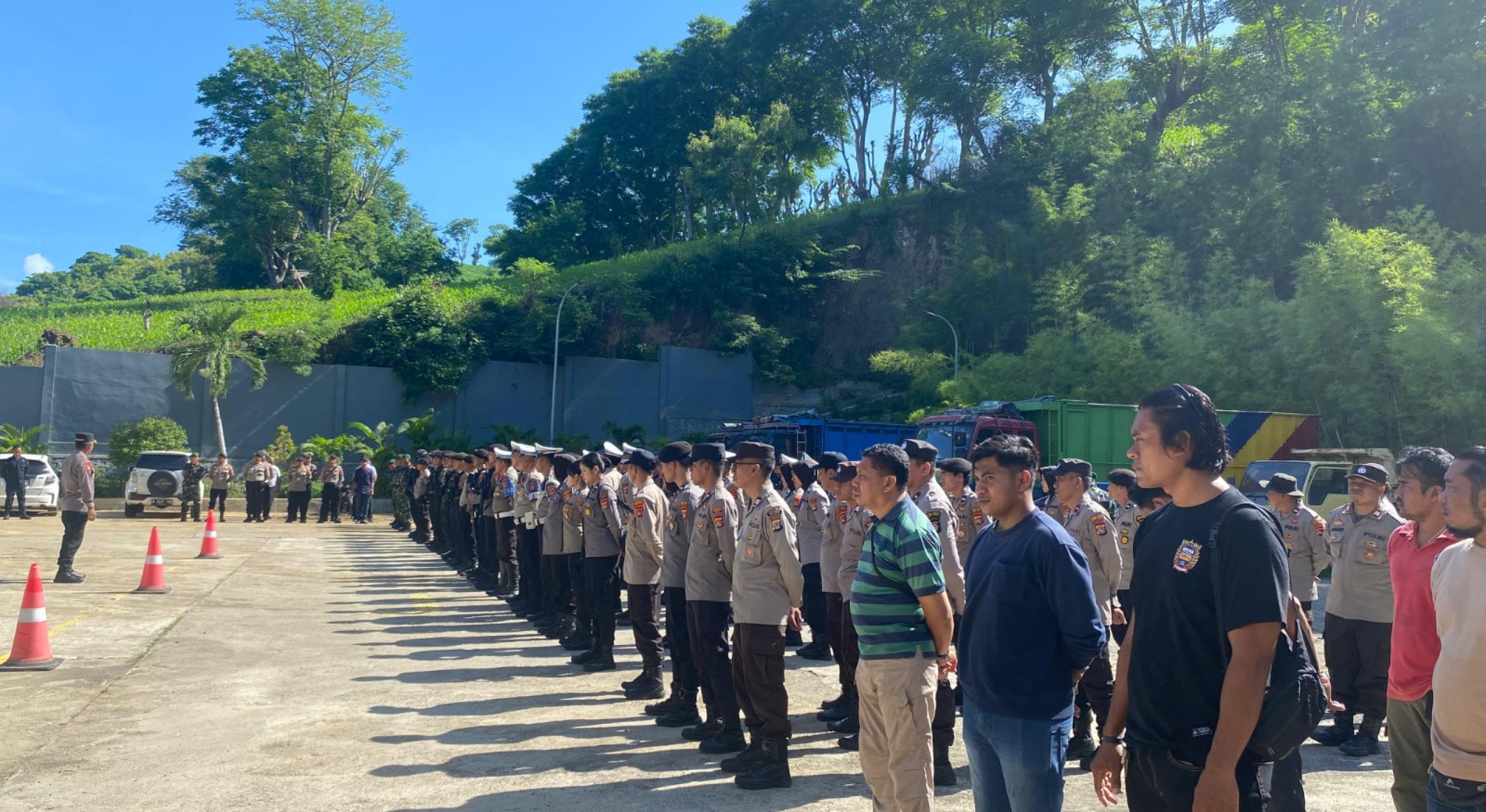 Polres Bima Kota Terjunkan 270 Personel Gabungan Amankan Penetapan Bupati Terpilih