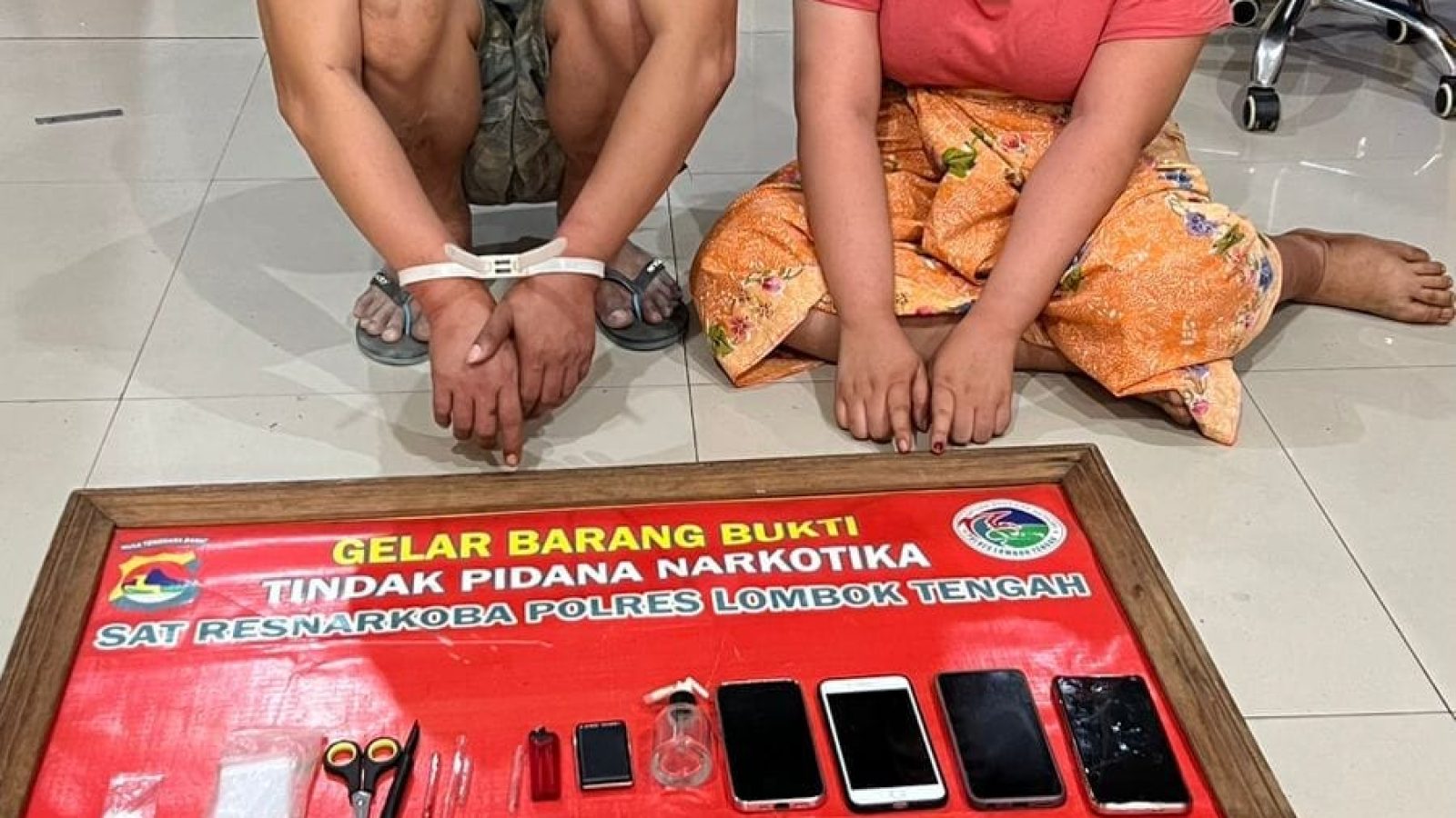 Polres Loteng Amankan Pasutri Penjual Narkoba di Praya Timur