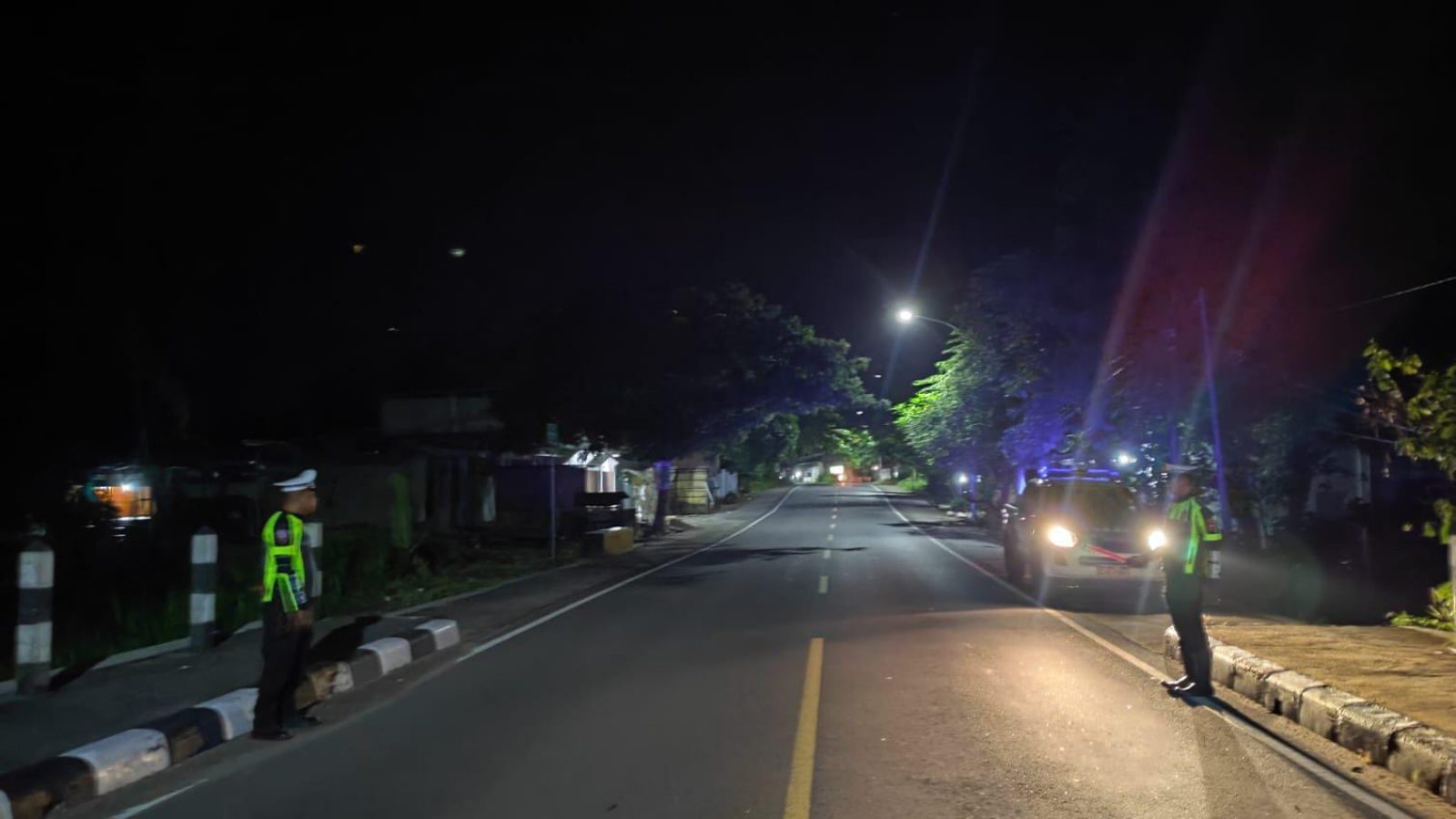 Cegah Balap Liar, Sat Lantas  Patroli Hingga Subuh 