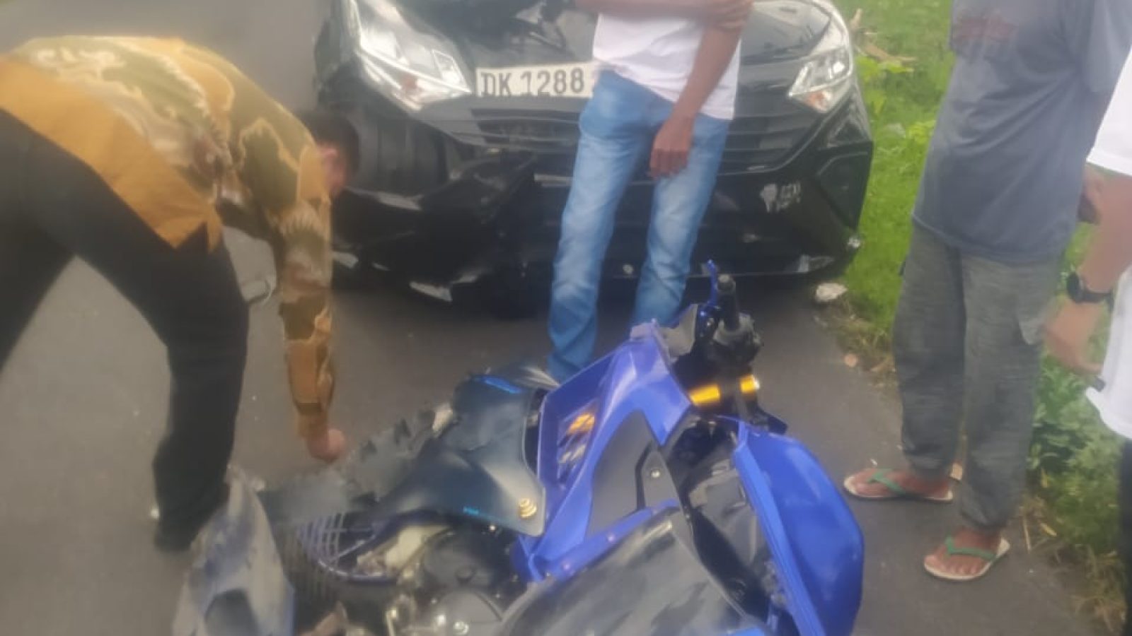 Kecelakaan Mobil Vs Motor Di Desa Tumbuh Mulia, 1 Orang Meninggal