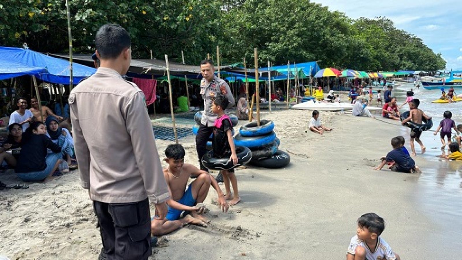 Polda NTB Perketat Pengamanan di Destinasi Wisata Senggigi Saat Libur Lebaran