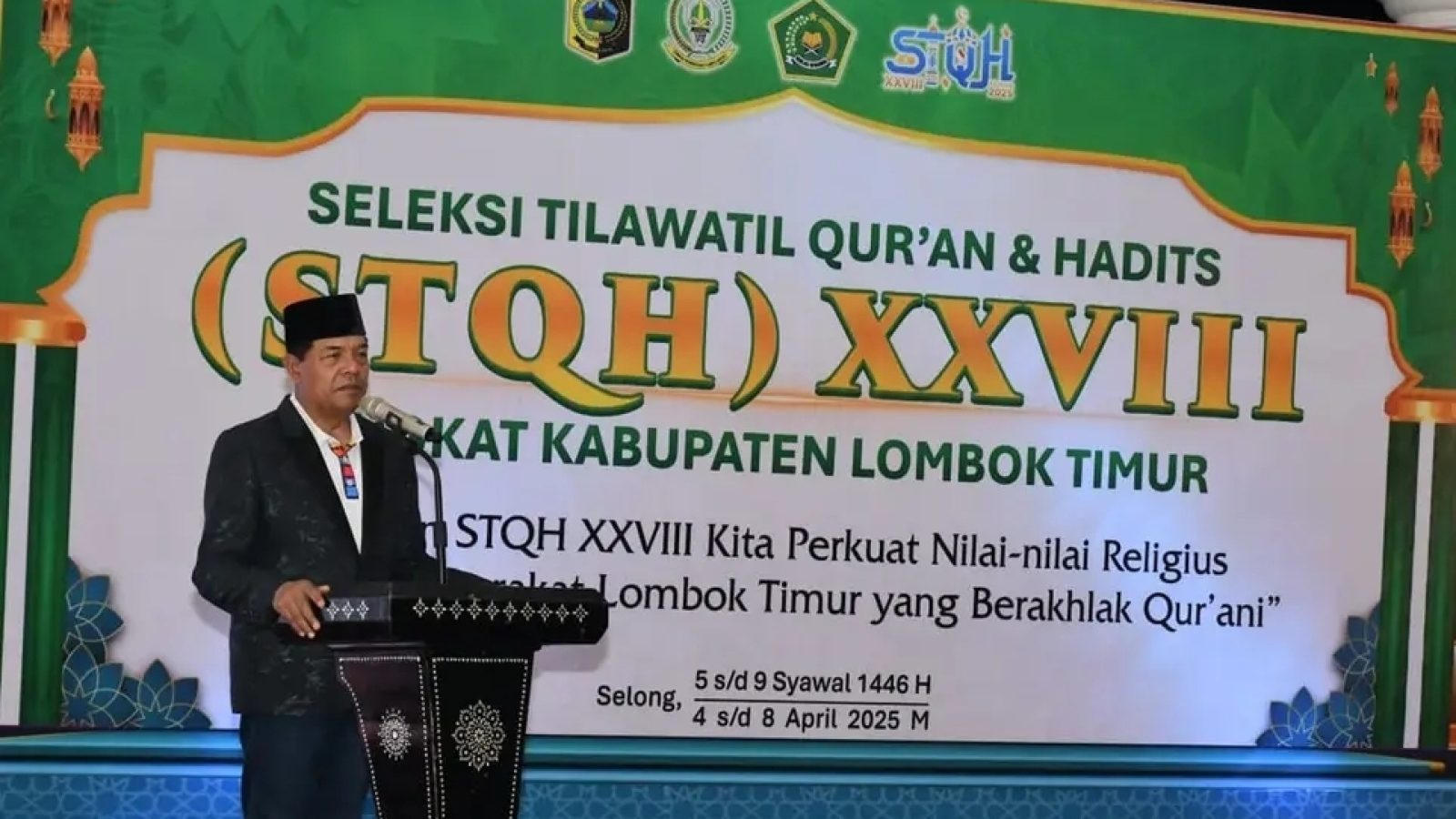 Penutupan STQH, Pesan Bupati Lotim : Jangan Cepat Puas