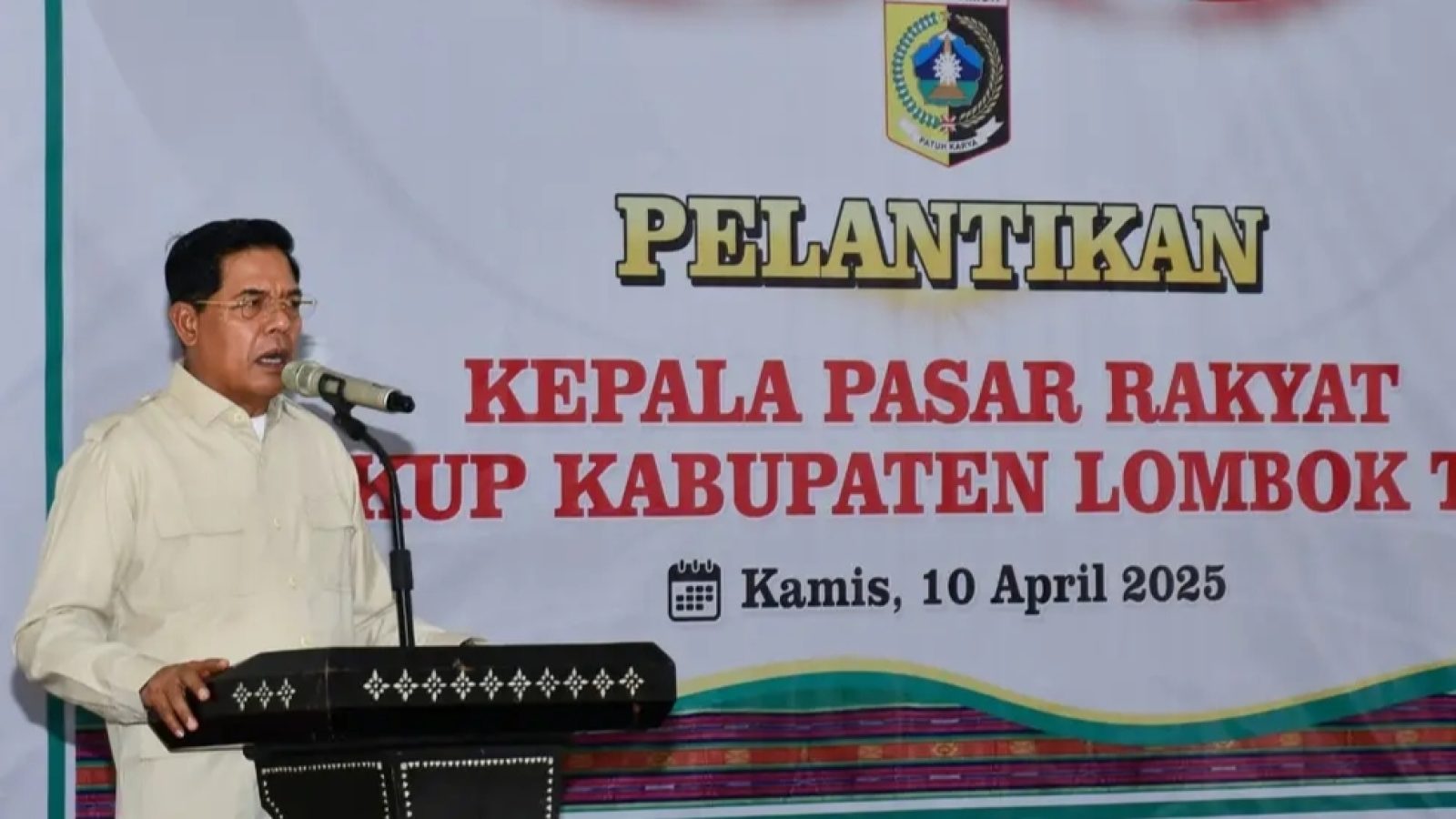 Bupati Lotim akan Evaluasi Kepala Pasar di Tiga bulan Pertama