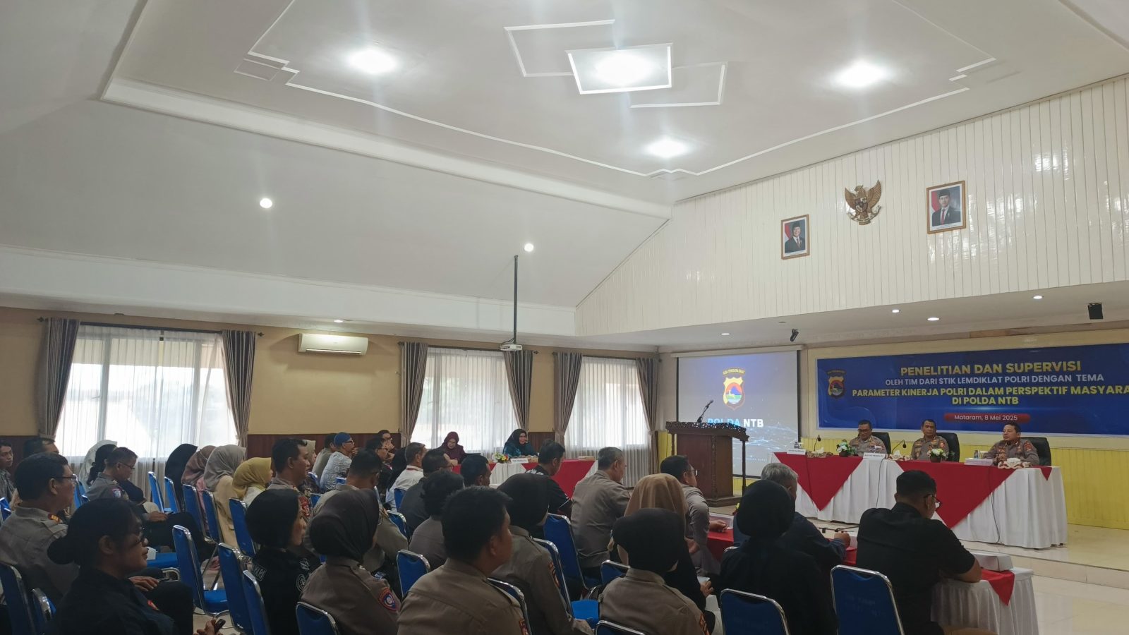 Tim STIK Lemdiklat Polri Lakukan Survei di Polda NTB 
