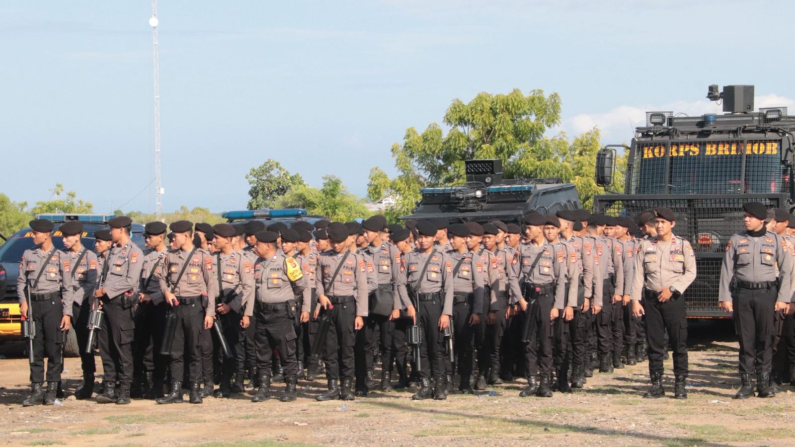 Polda NTB Kerahkan 661 Personel BKO Amankan Aksi Dekonsentrasi PPS di Poto Tano