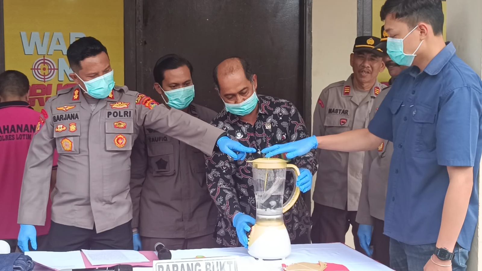 Polisi Musnahkan 52,53 Gram Sabu