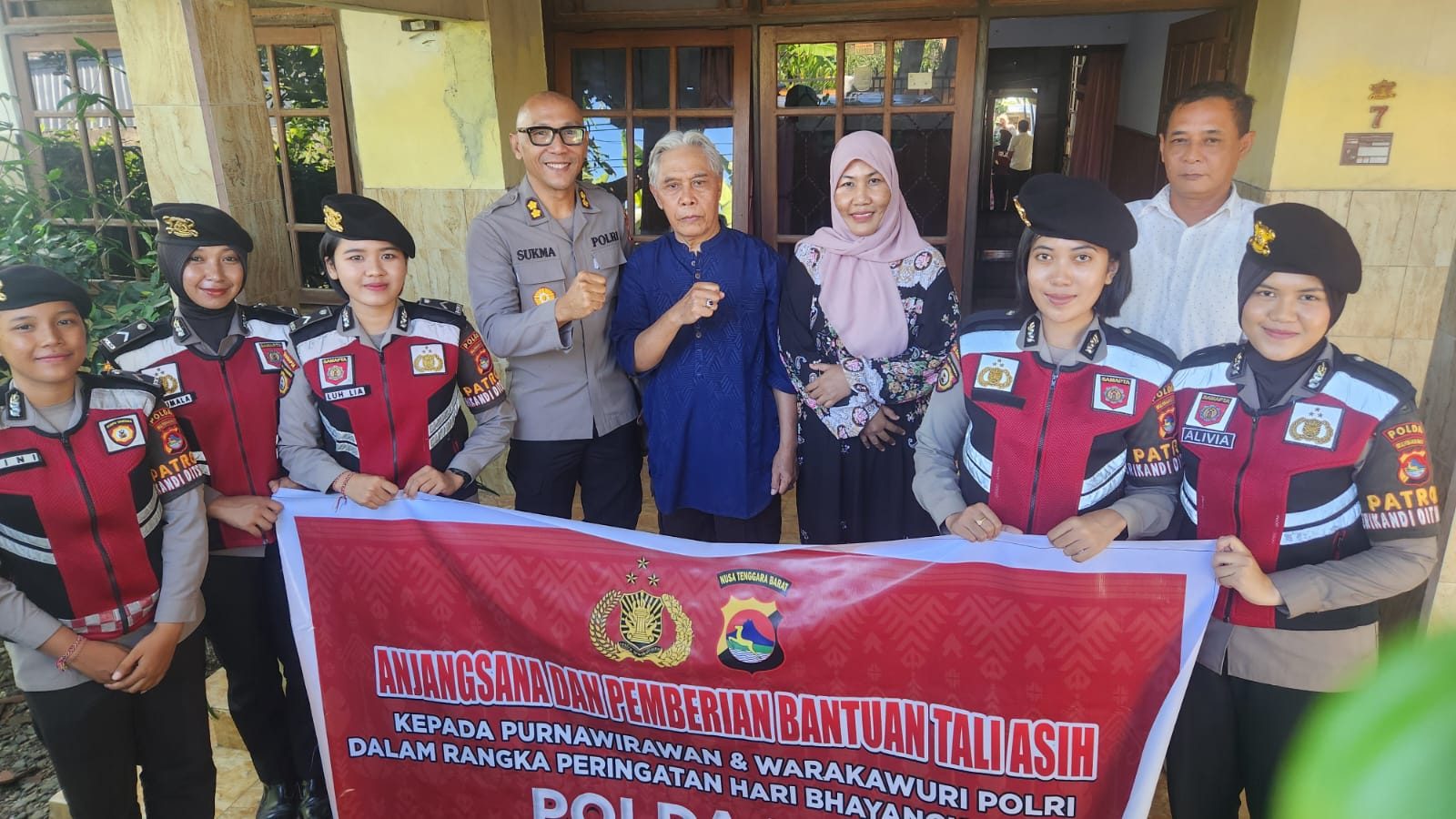 Sambut Hari Bhayangkara ke-79, Polda NTB Anjangsana ke Kediaman Purnawirawan Polri