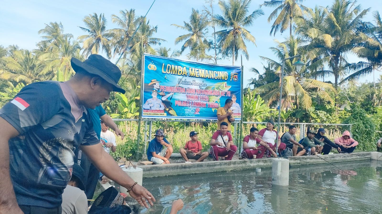 Polres Lombok Timur Gelar Lomba  Mancing Meriahkan HUT Bhayangkara